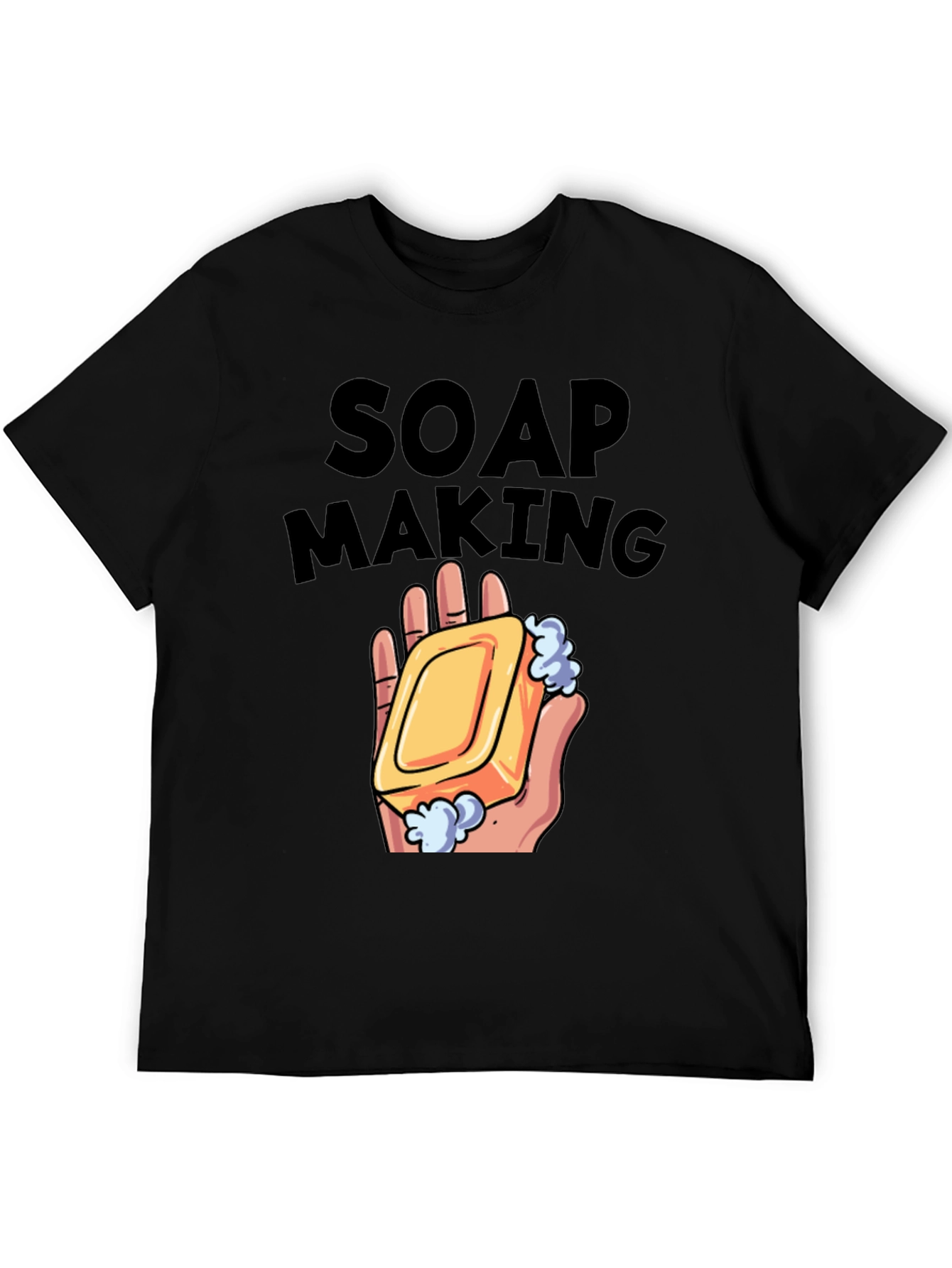 Black Soap Making Graphic T-Shirt view 5