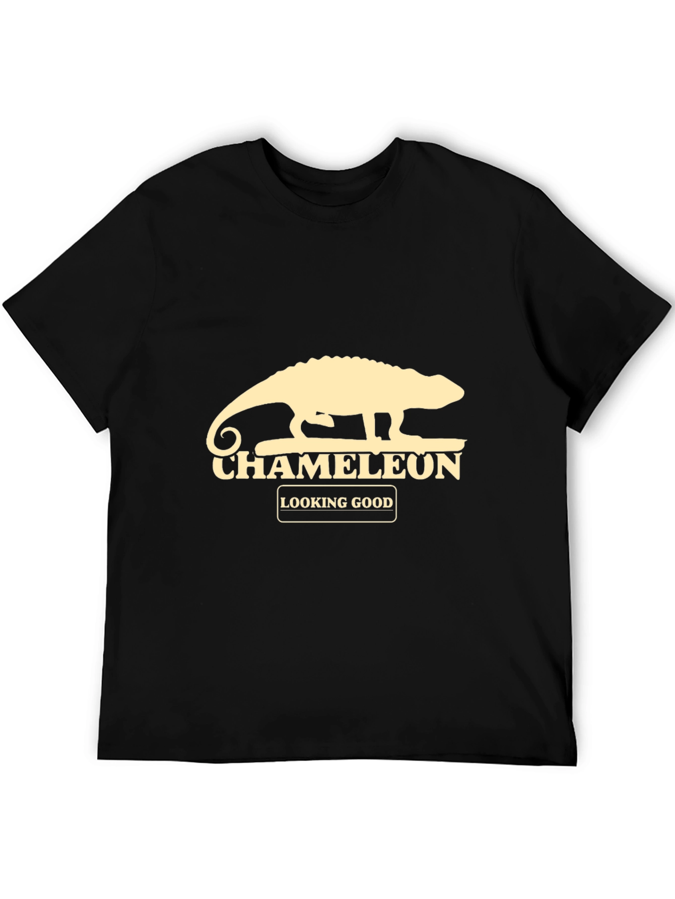 Black Chameleon Graphic T-Shirt - Looking Good view 5