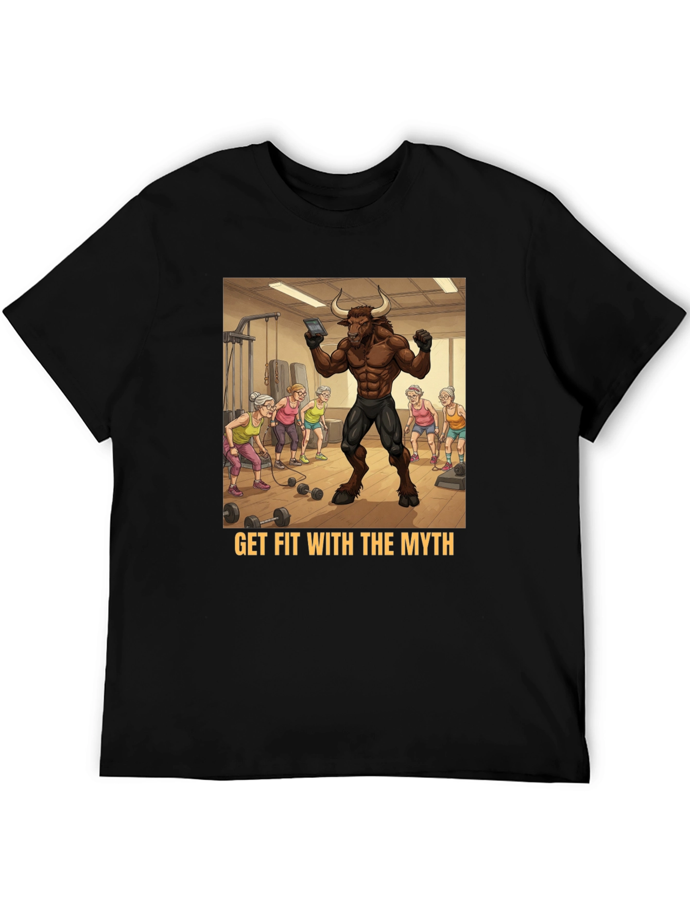 Black Get Fit With The Myth Tee view 5