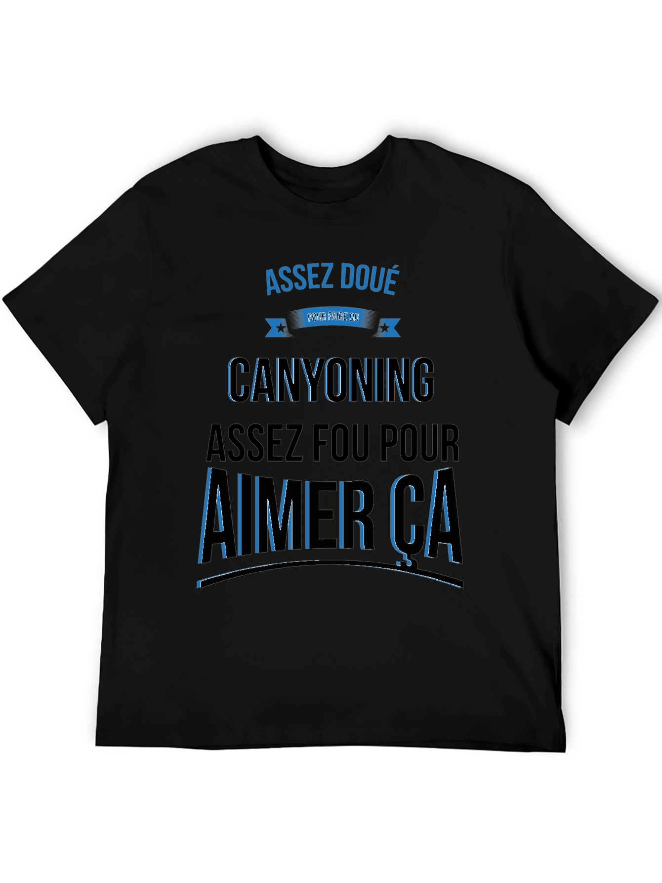 Black Assez Doue Canyoning T-Shirt Black view 5