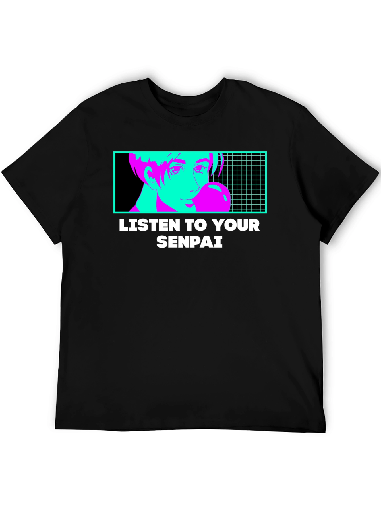Listen To Your Senpai Anime Graphic T-Shirt - 5