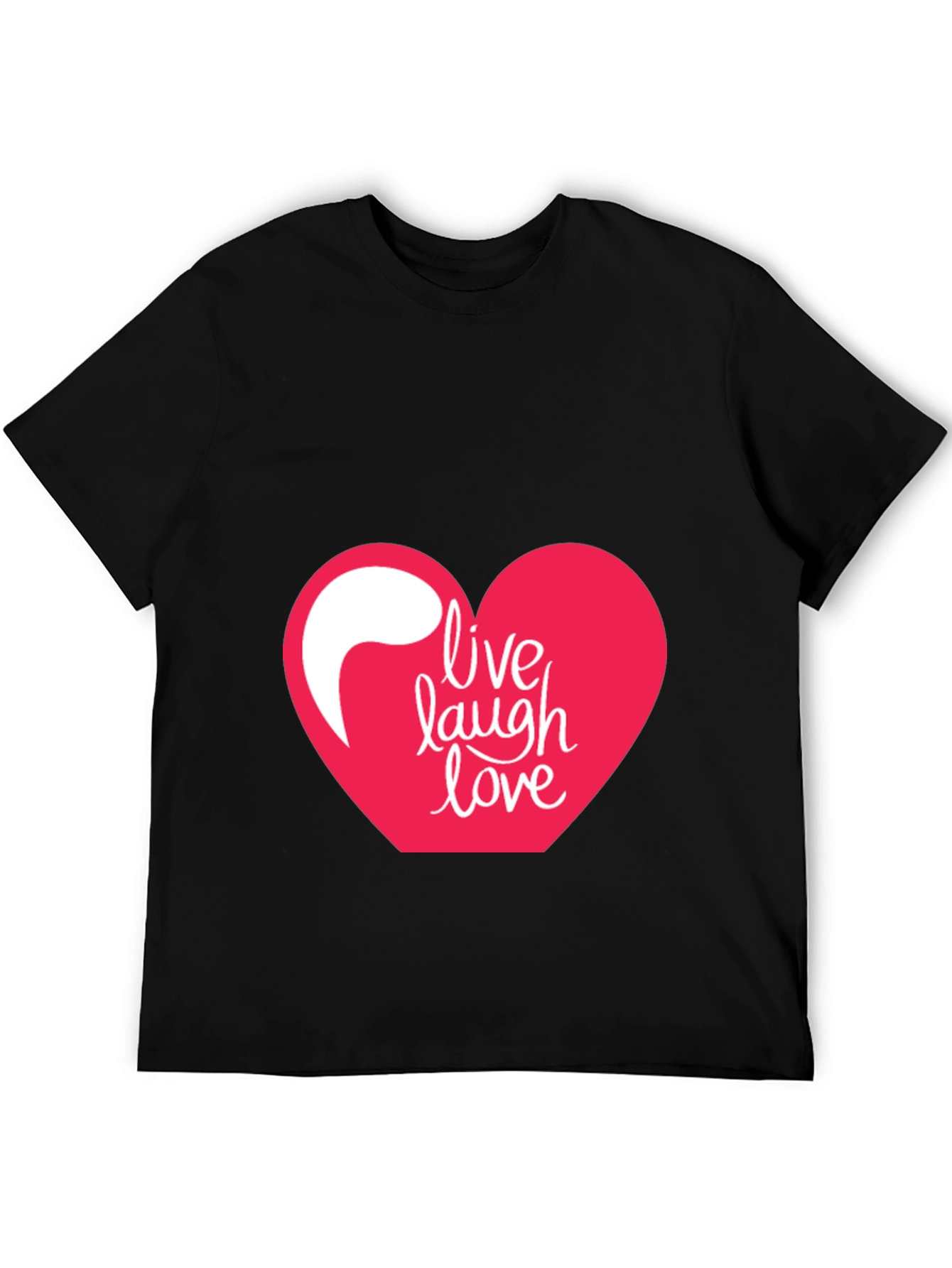 Black Live Laugh Love T-Shirt view 5