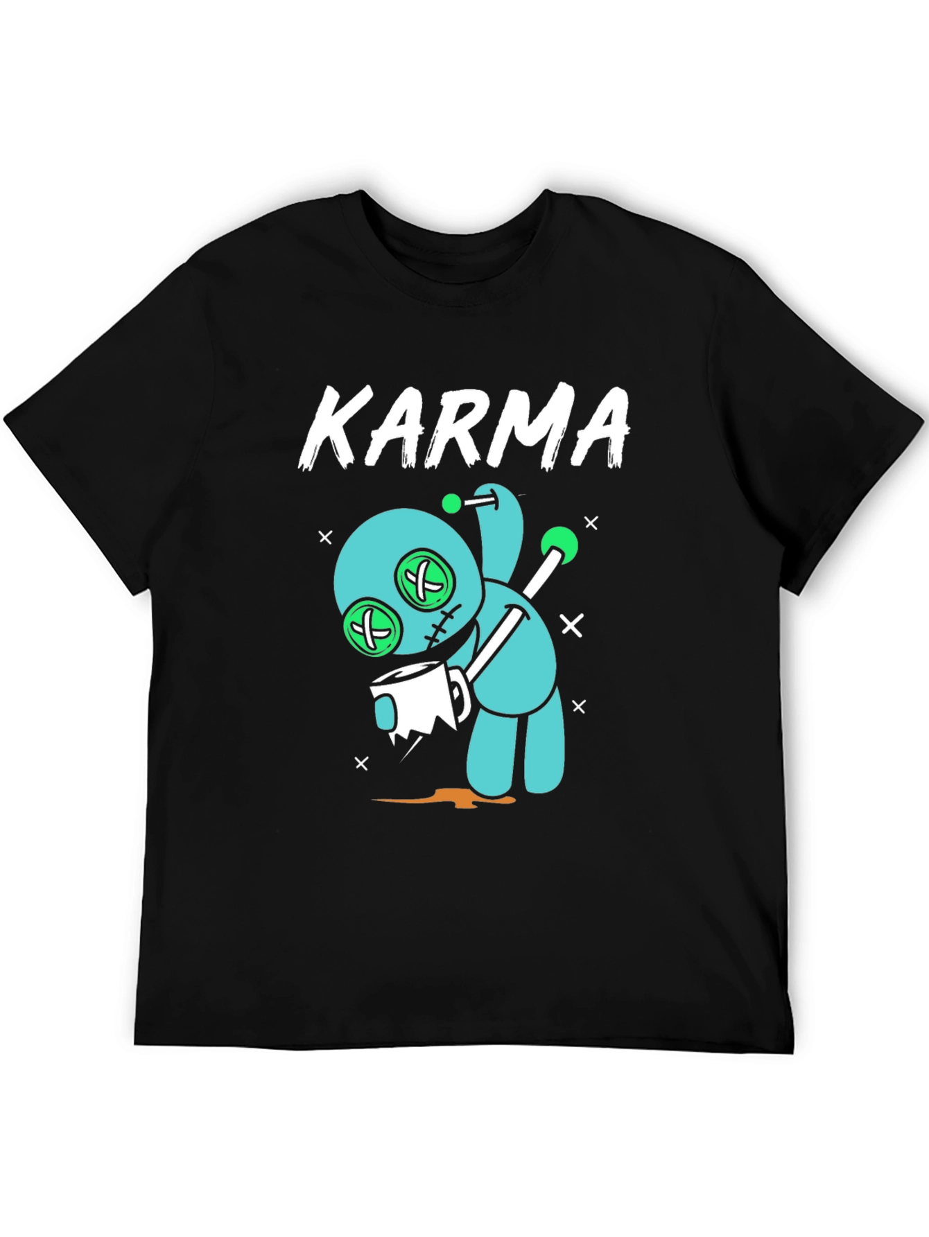 Black Karma Voodoo Doll Graphic T-Shirt view 5