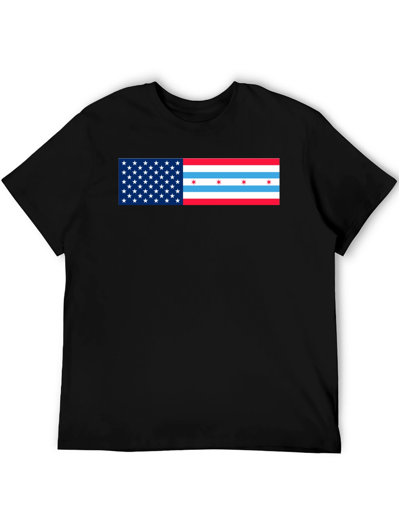 USA Chicago Flag Graphic T-Shirt - 5