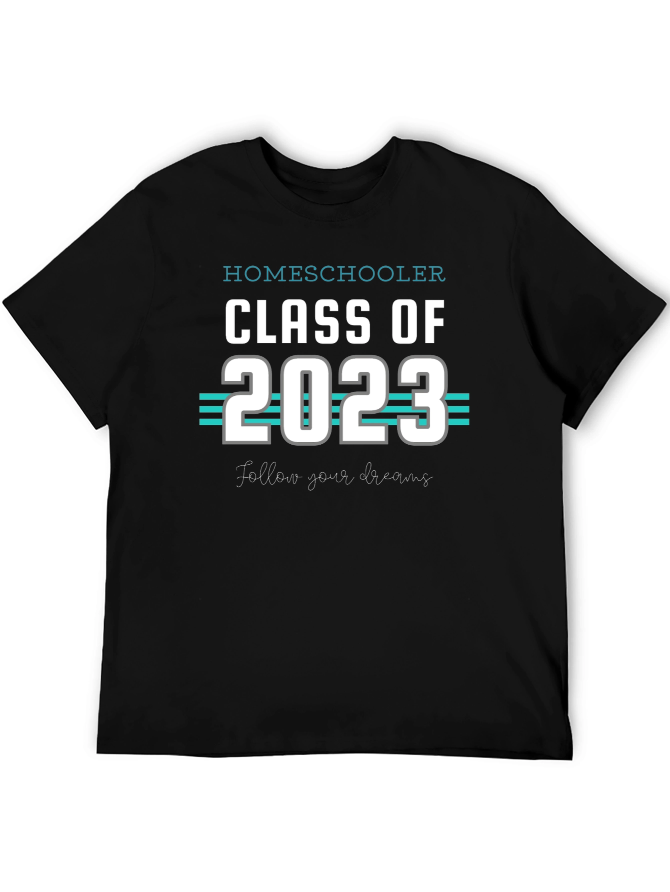 Black Homeschooler Class of 2023 Graduation T-Shirt view 5