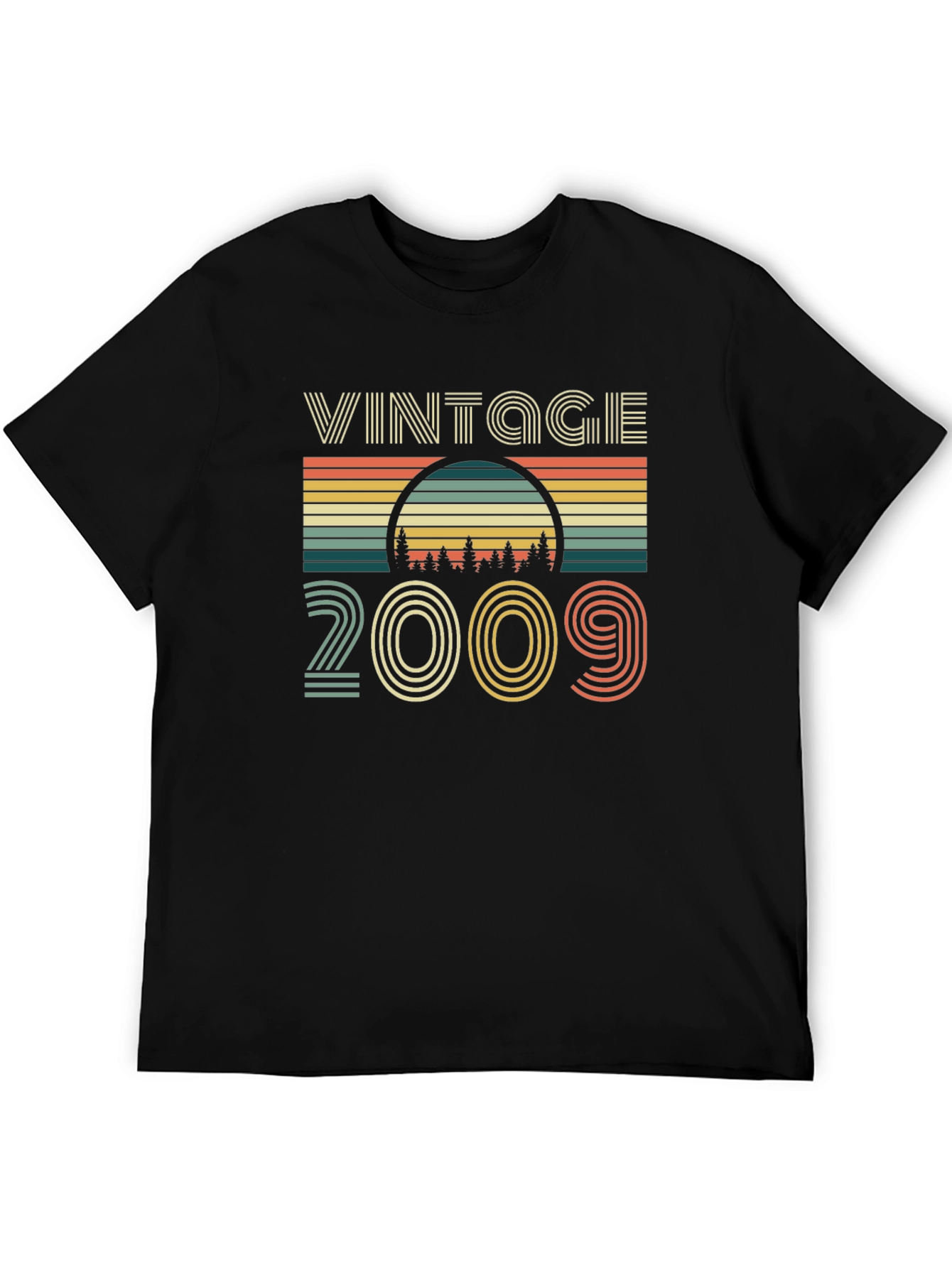 Black Vintage 2009 Graphic T-Shirt Retro Birthday Gift view 5