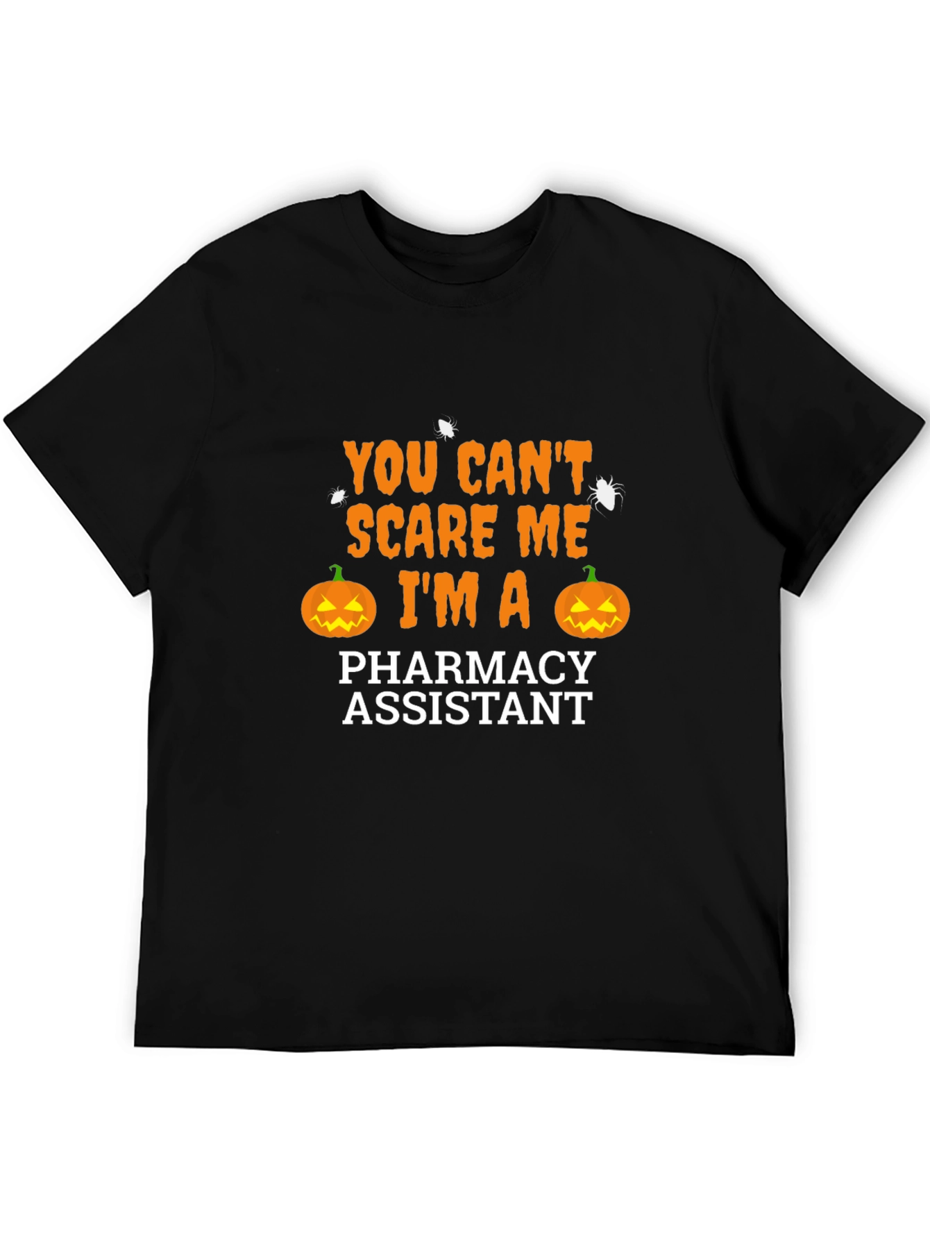 Black Funny Halloween Pharmacy Assistant T-Shirt view 5