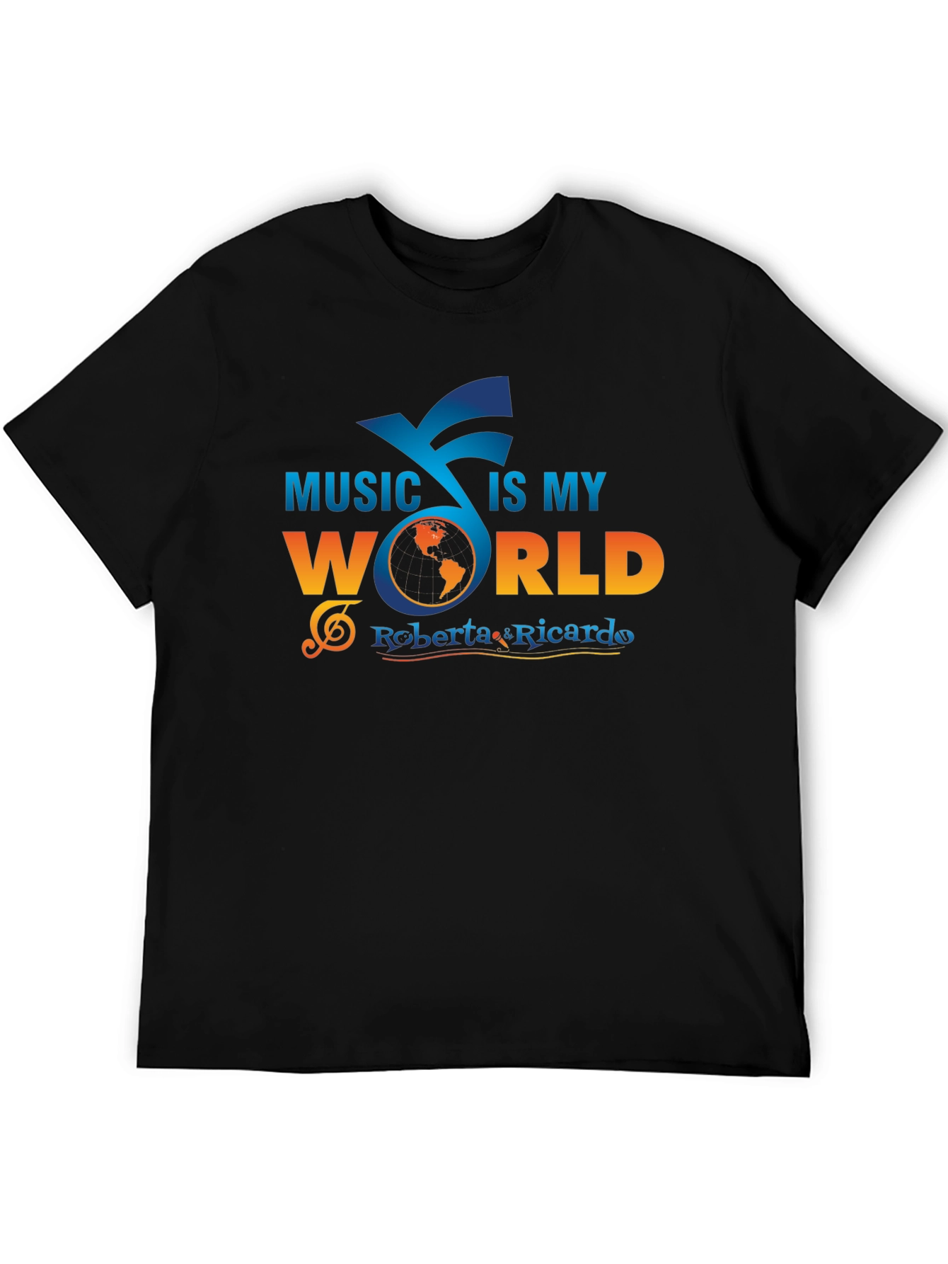 Black Music Is My World Graphic Tee view 5