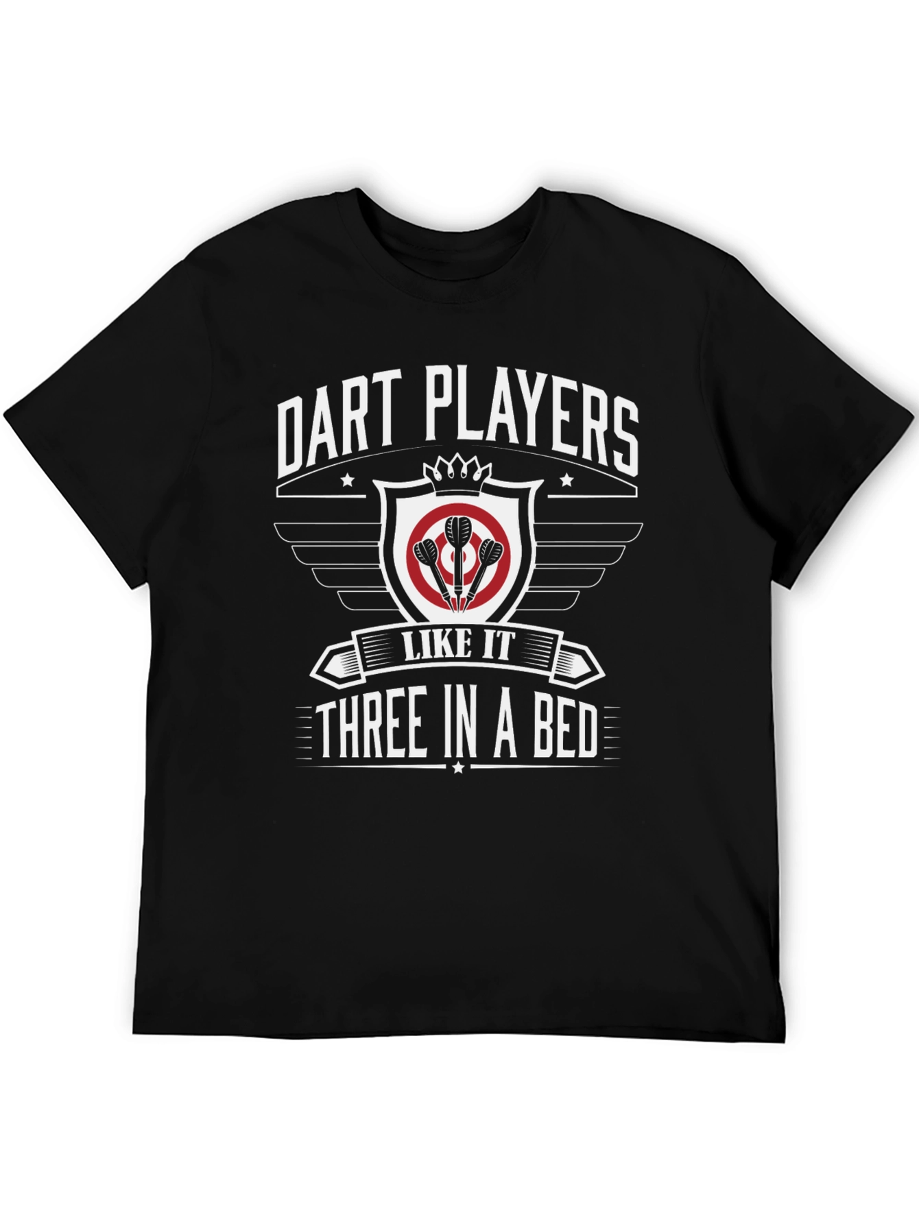 Black Dart Players Three In A Bed Graphic T-Shirt view 5