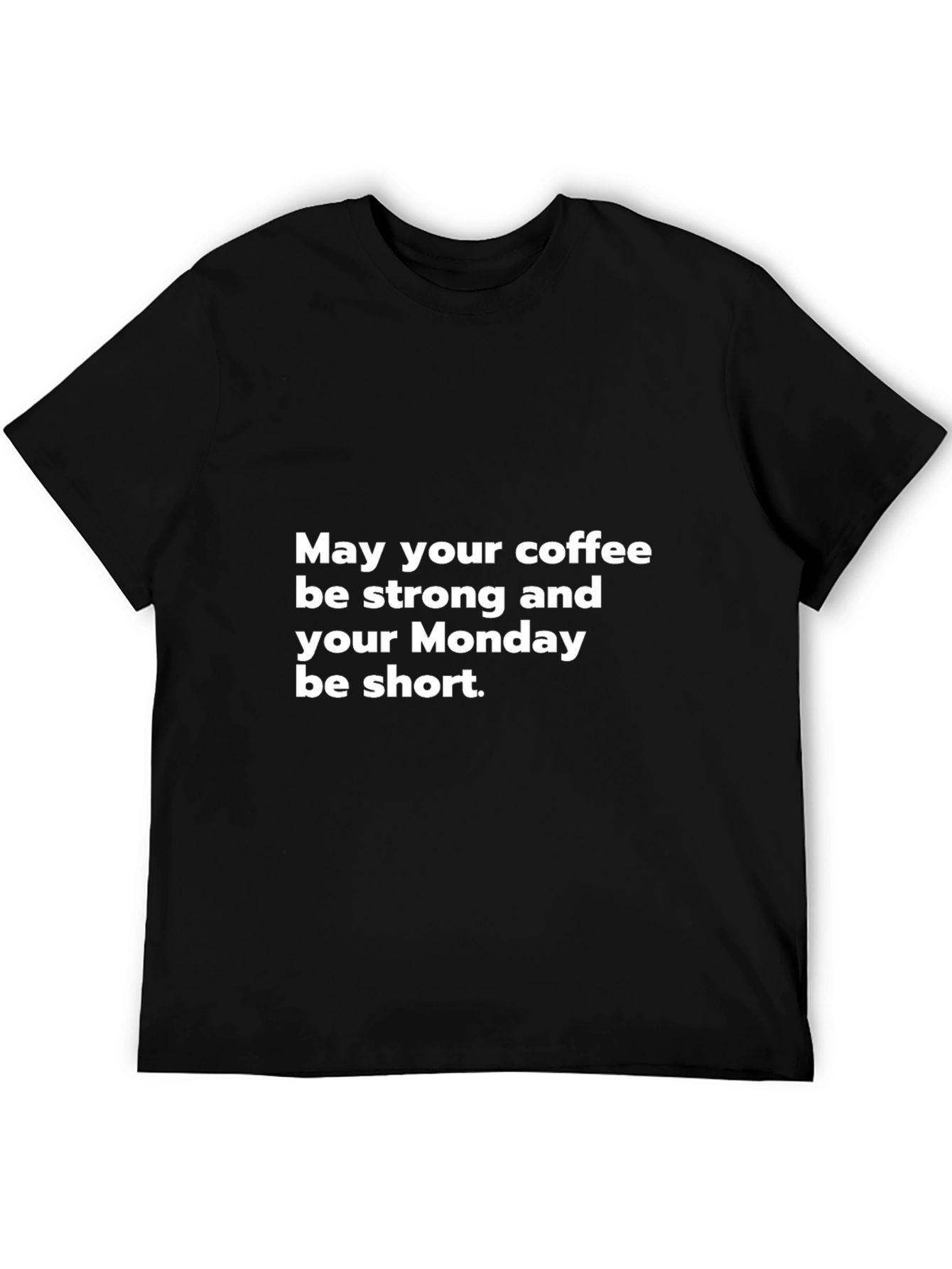 Black Coffee & Monday T-Shirt - Funny Slogan Tee view 5