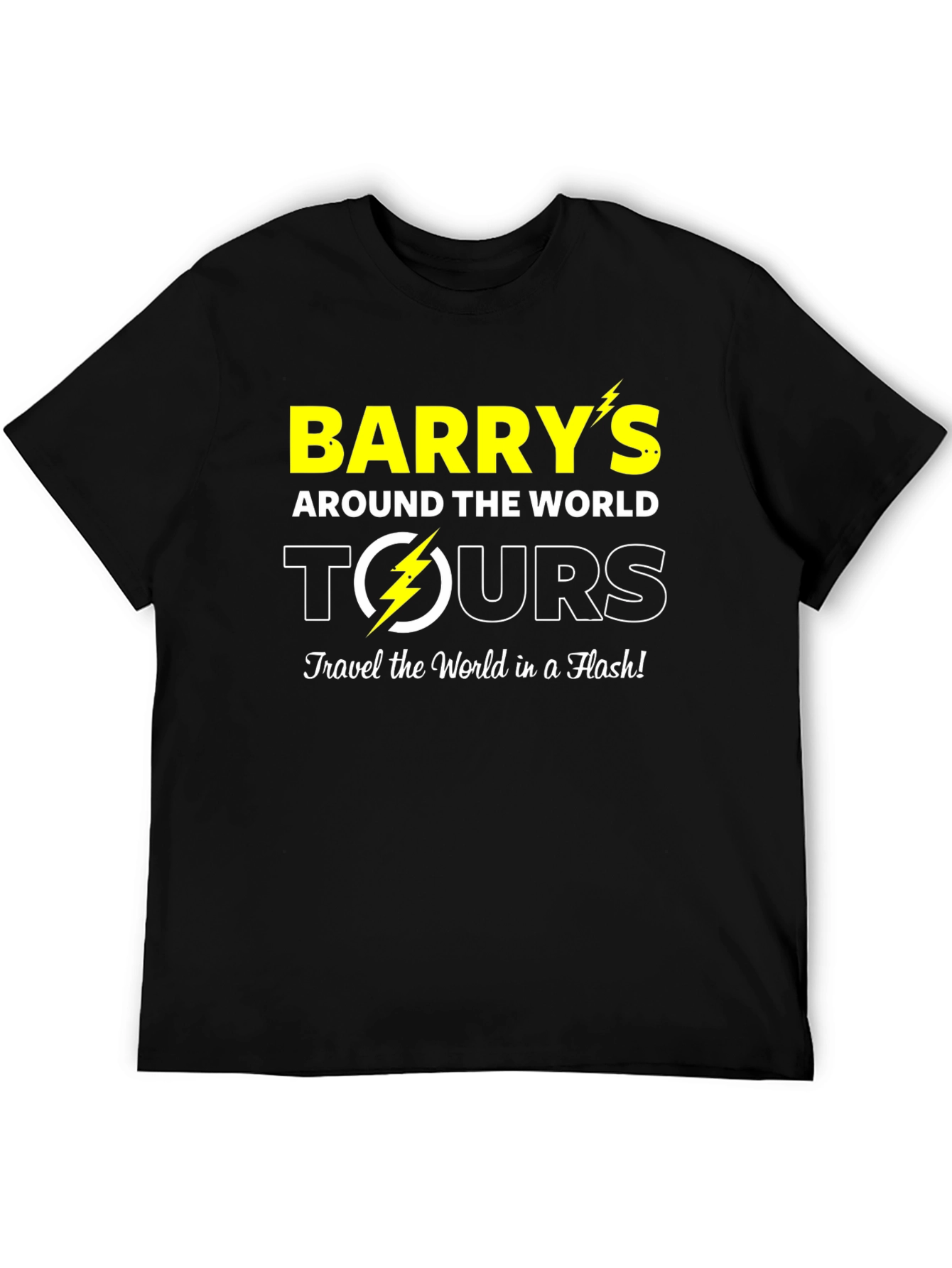 Black Barry's Around the World Tours Graphic Tee view 5
