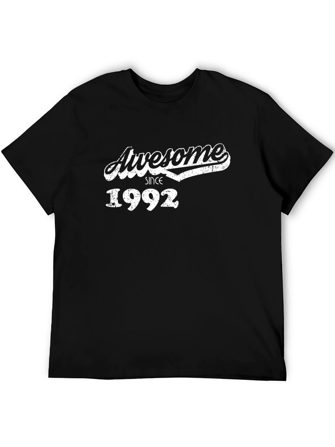 Black Awesome Since 1992 Graphic Tee - Black view 5