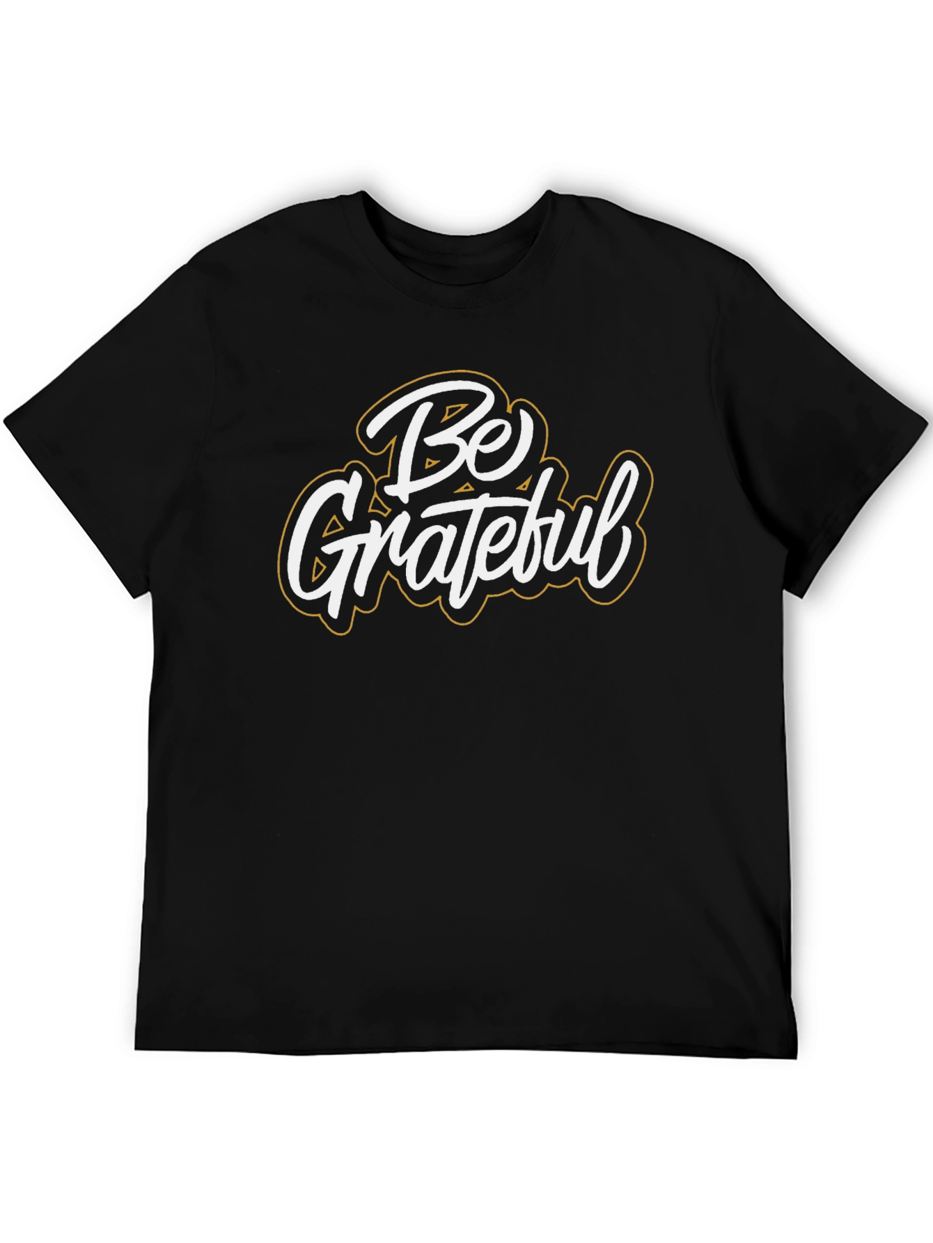 Black Be Grateful Graphic T-Shirt - Black view 5