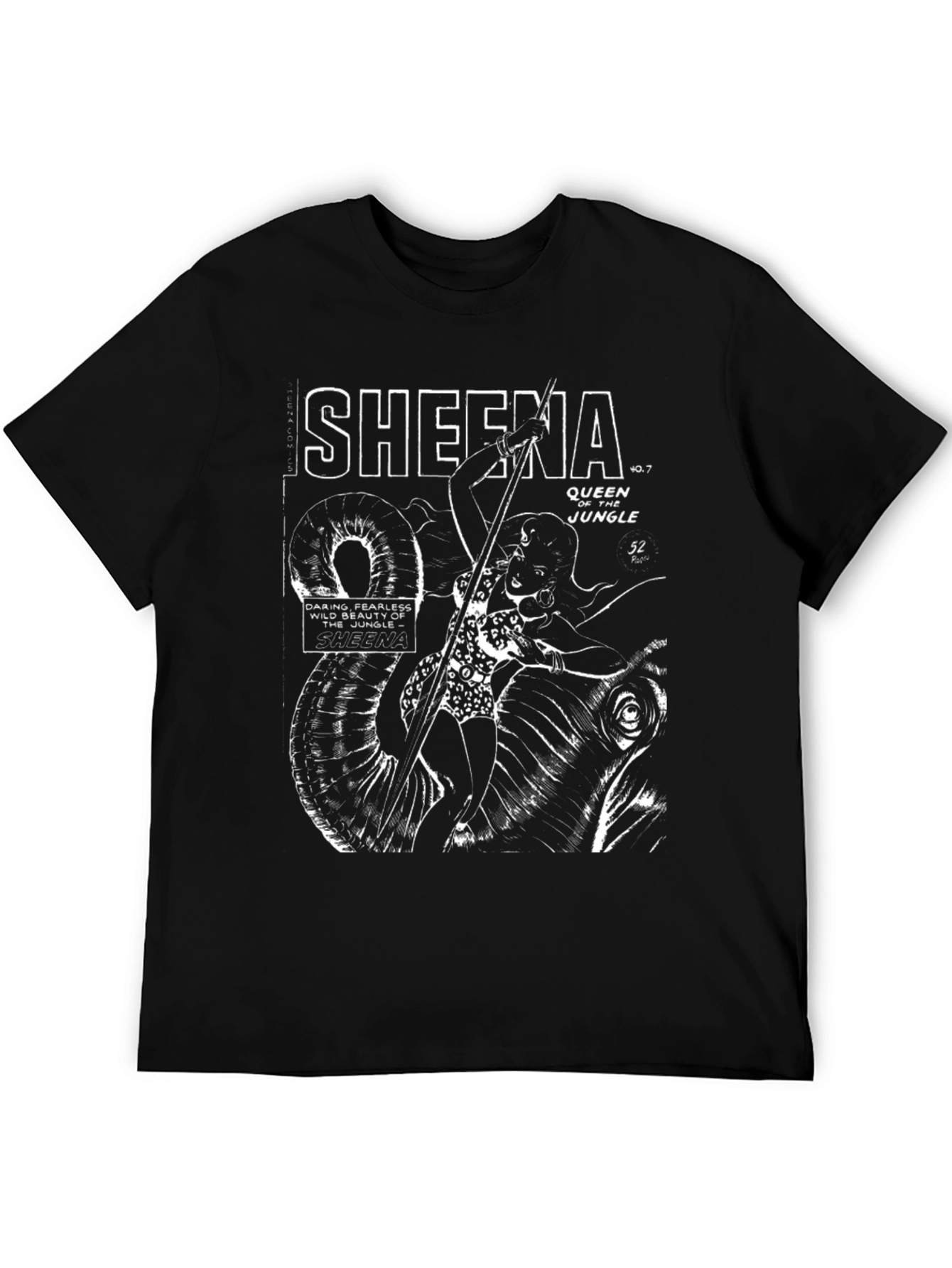 Black Sheena Queen of the Jungle Graphic T-Shirt view 5