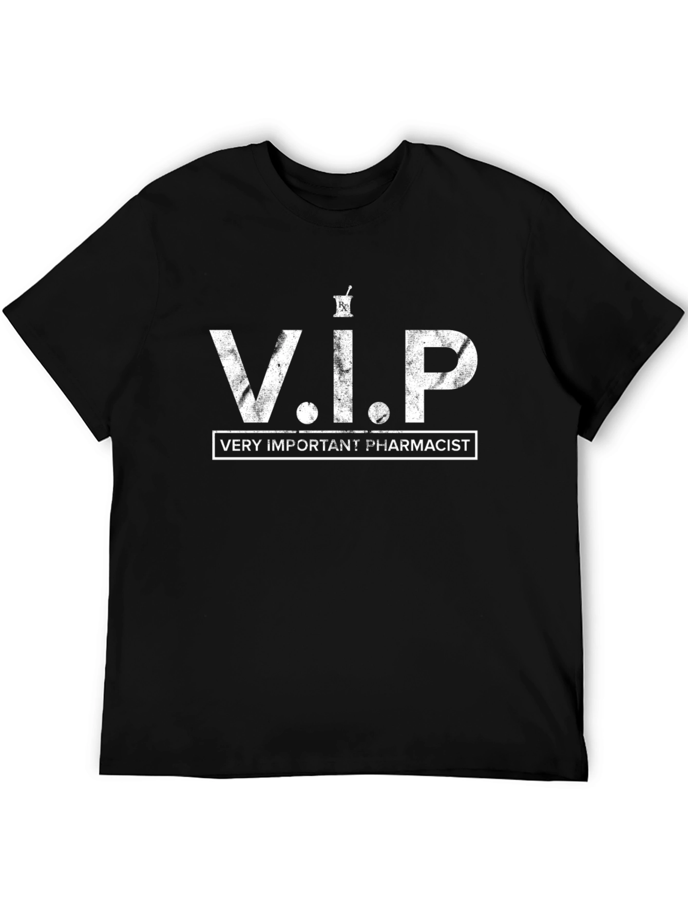 Black Very Important Pharmacist V.I.P. Graphic T-Shirt view 5