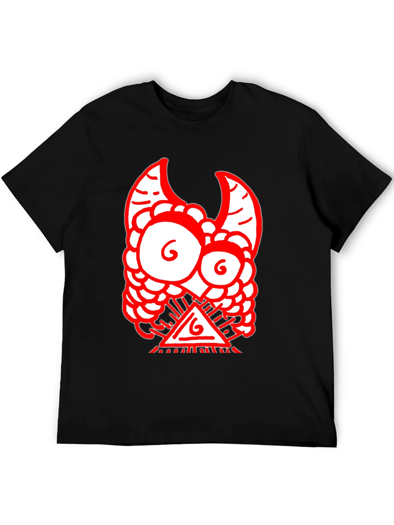 Black Red Monster Graphic Black T-Shirt view 5