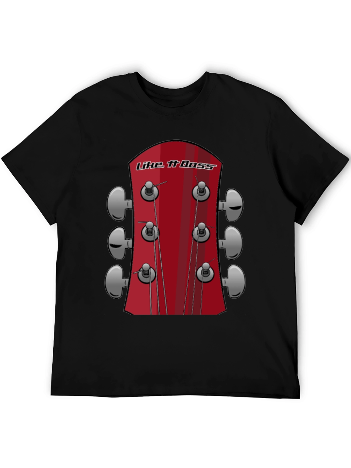 Black Like a Boss Guitar T-Shirt view 5