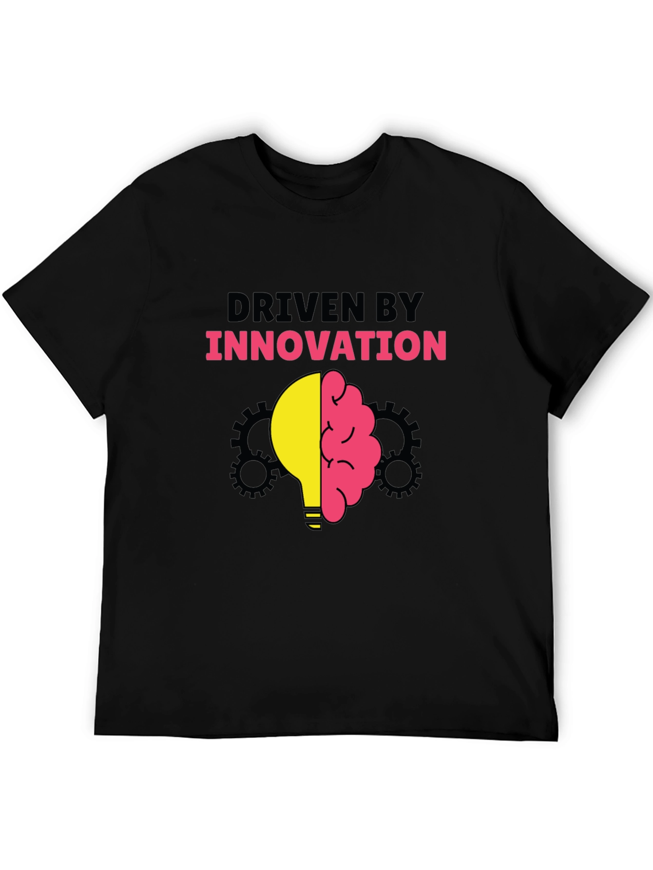 Black Driven By Innovation Graphic T-Shirt view 5