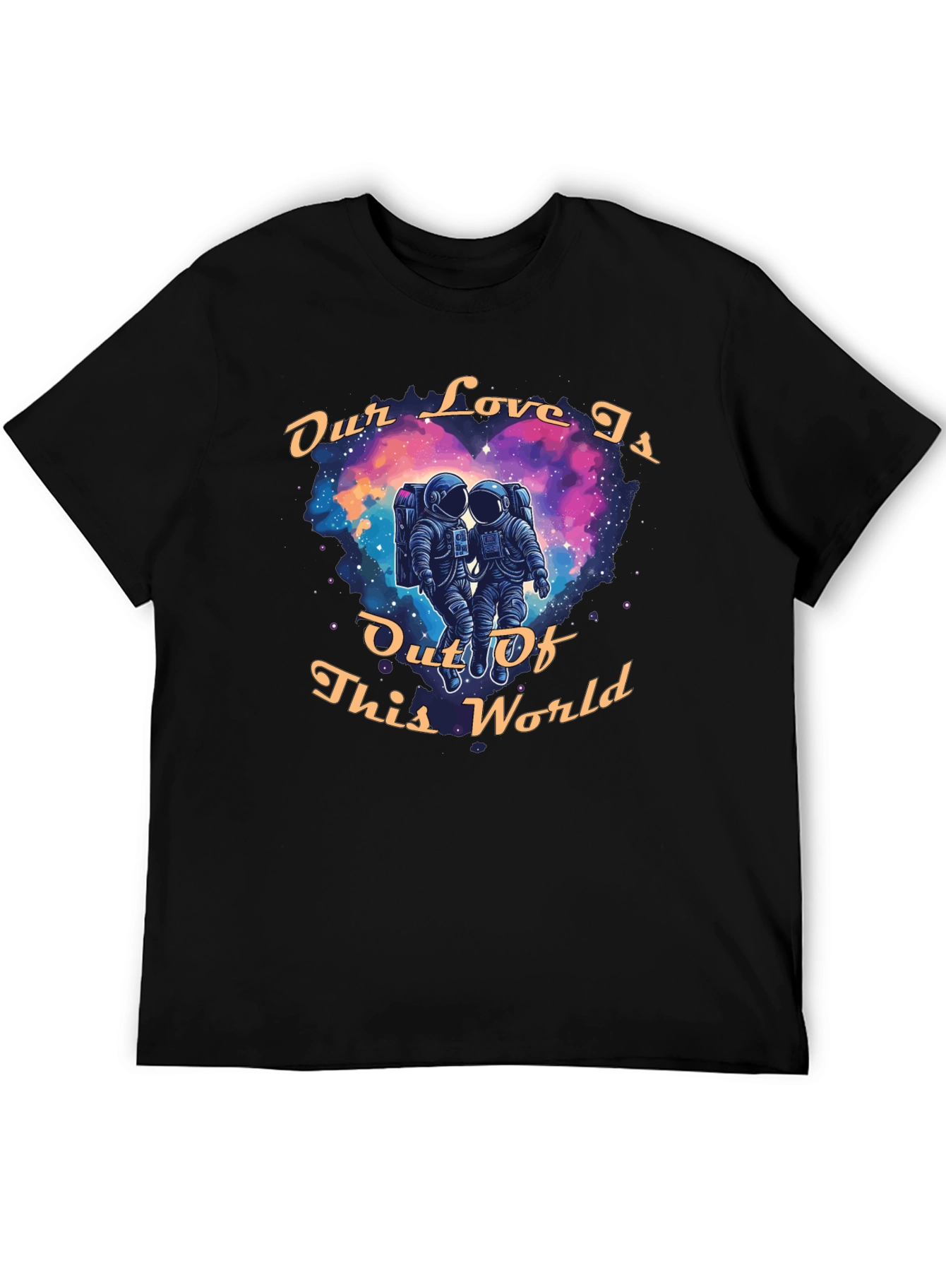 Black Out of This World Love T-Shirt view 5