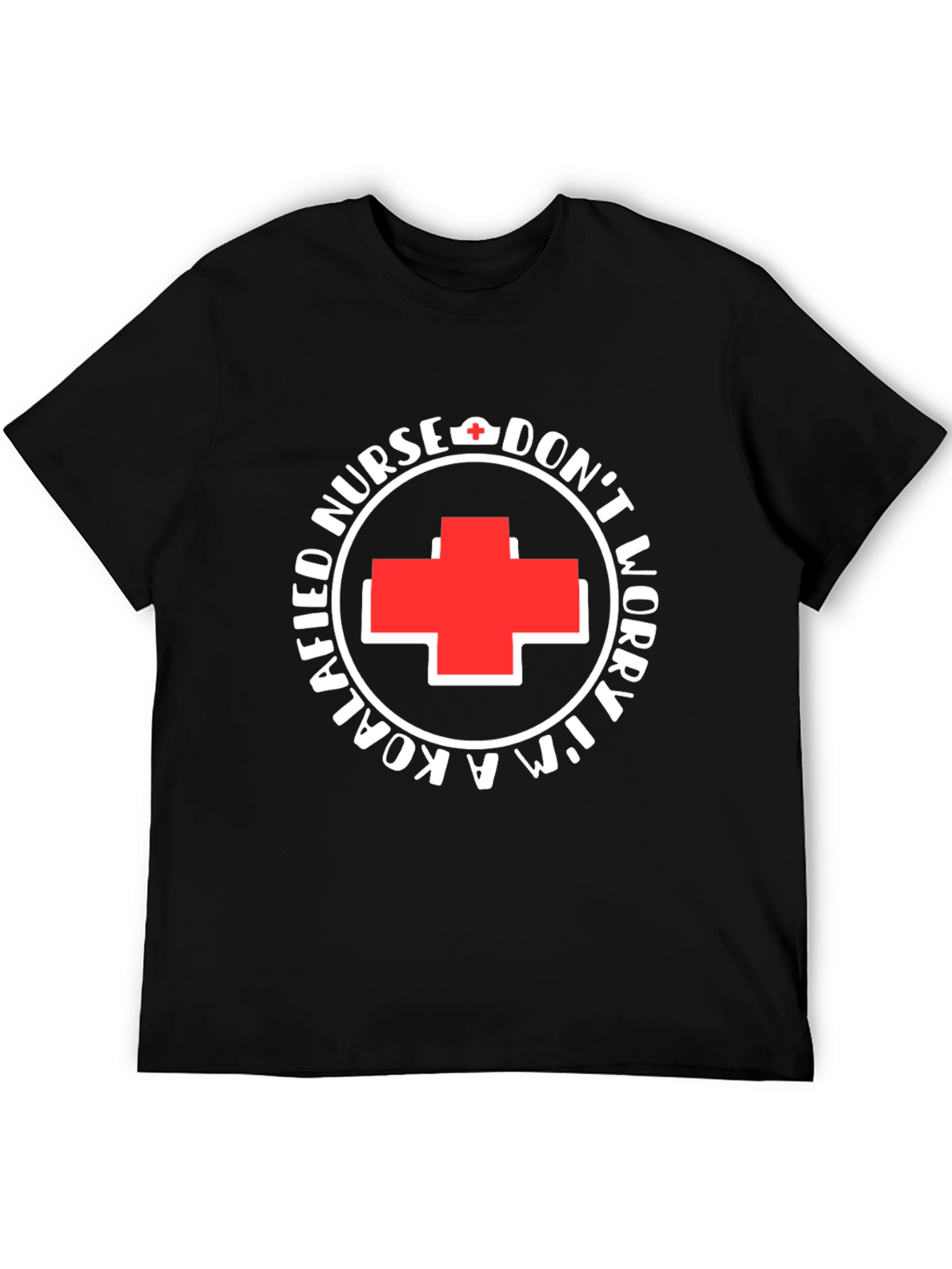 Black I'm a Koala-fied Nurse T-Shirt view 5