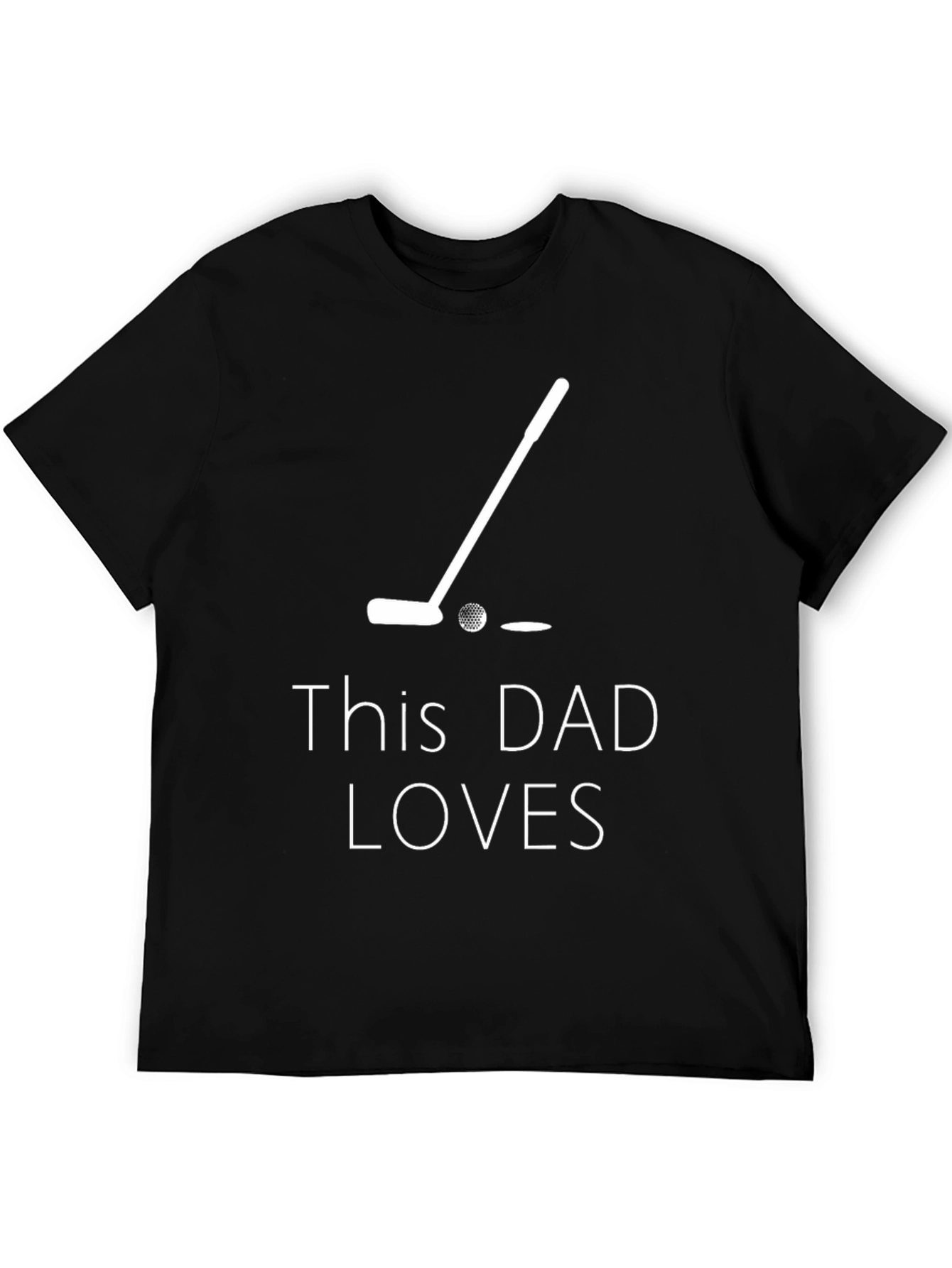 Black This Dad Loves Golf T-Shirt view 5