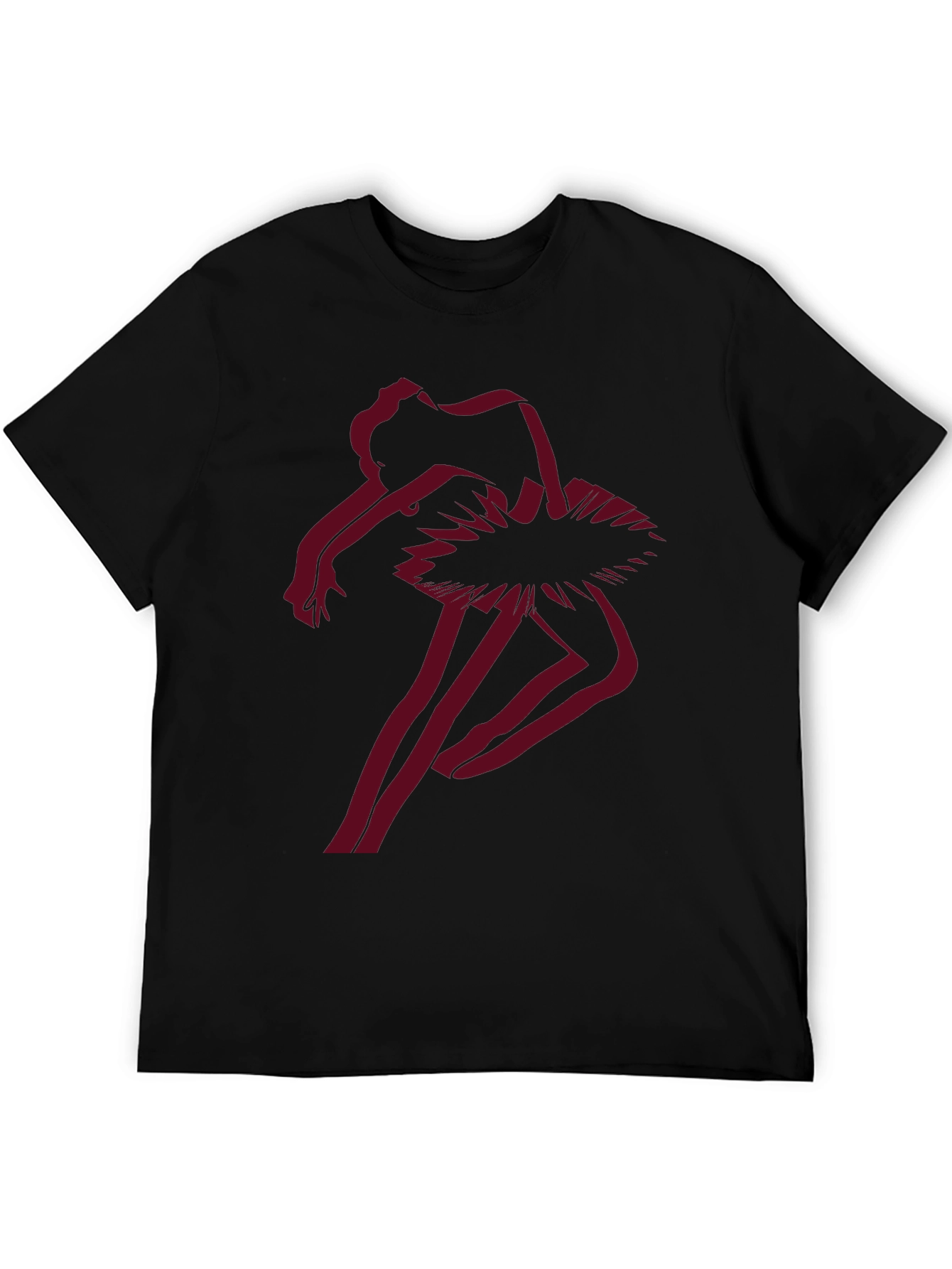 Black Ballerina Graphic Tee - Unique Dance T-Shirt view 5