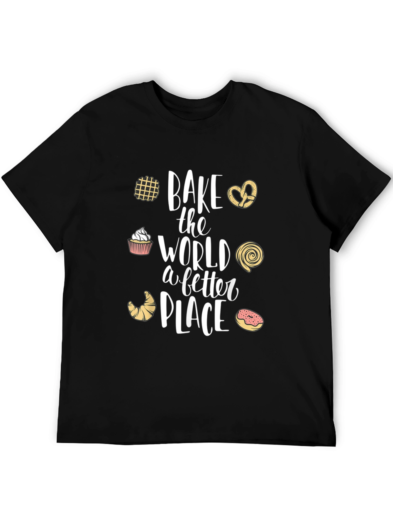 Black Bake the World Better T-Shirt view 5
