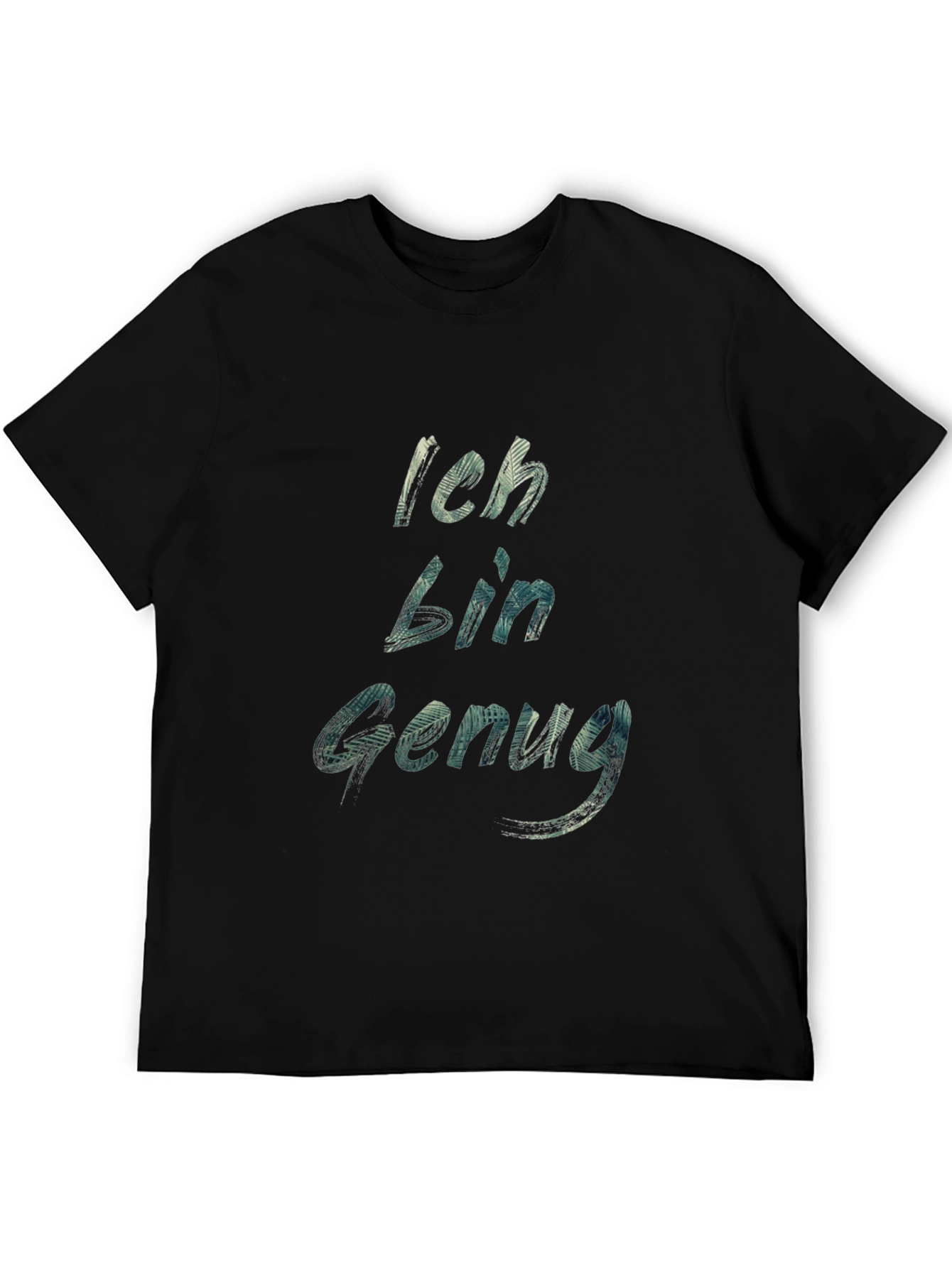 Black Ich Bin Genug T-Shirt - Black view 5