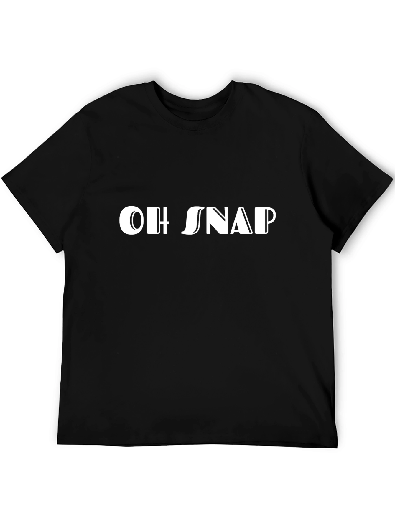 Black Oh Snap! Graphic Print Tee - Black view 5