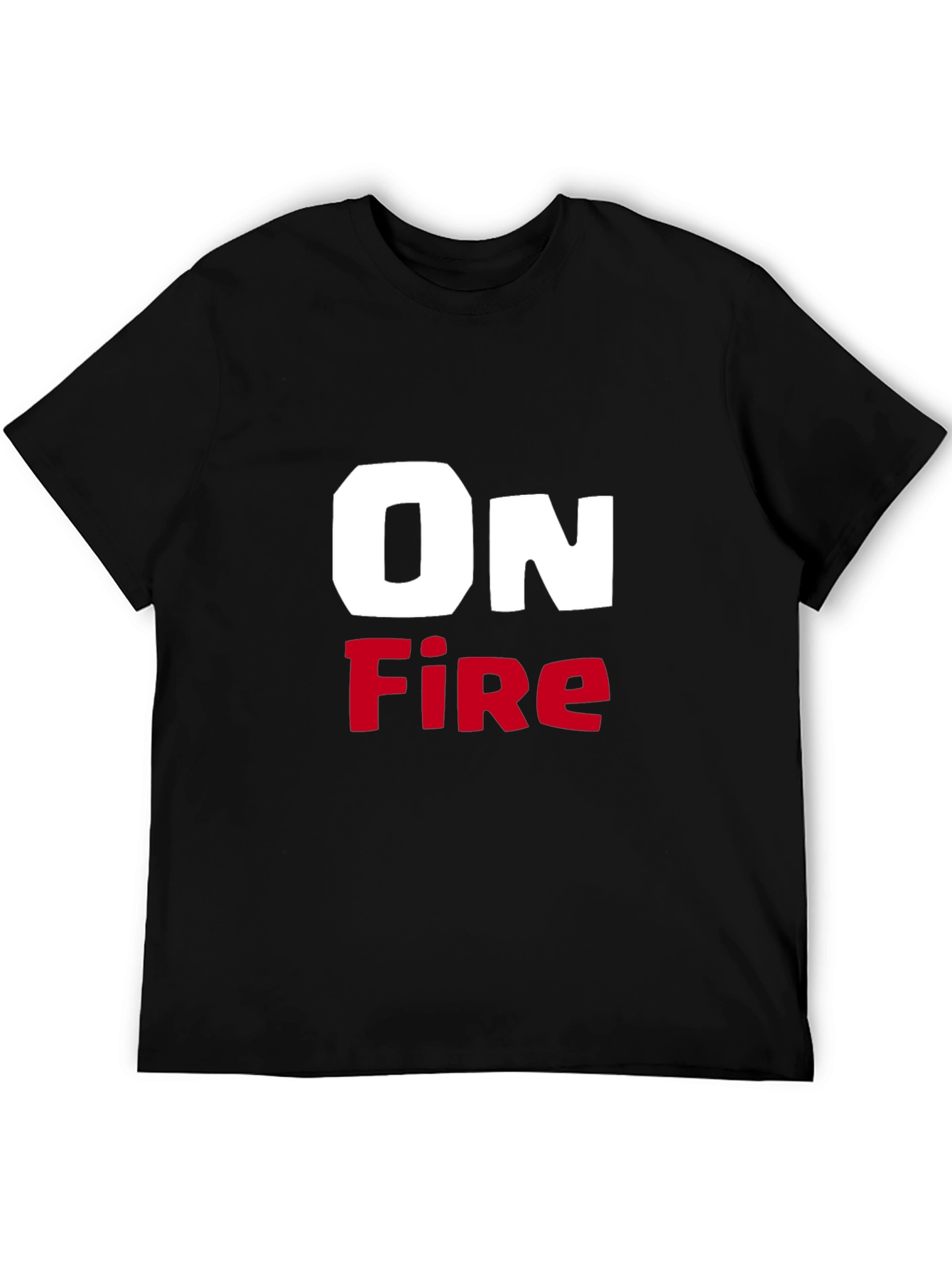 Black On Fire Graphic T-Shirt - Bold Statement Tee view 5