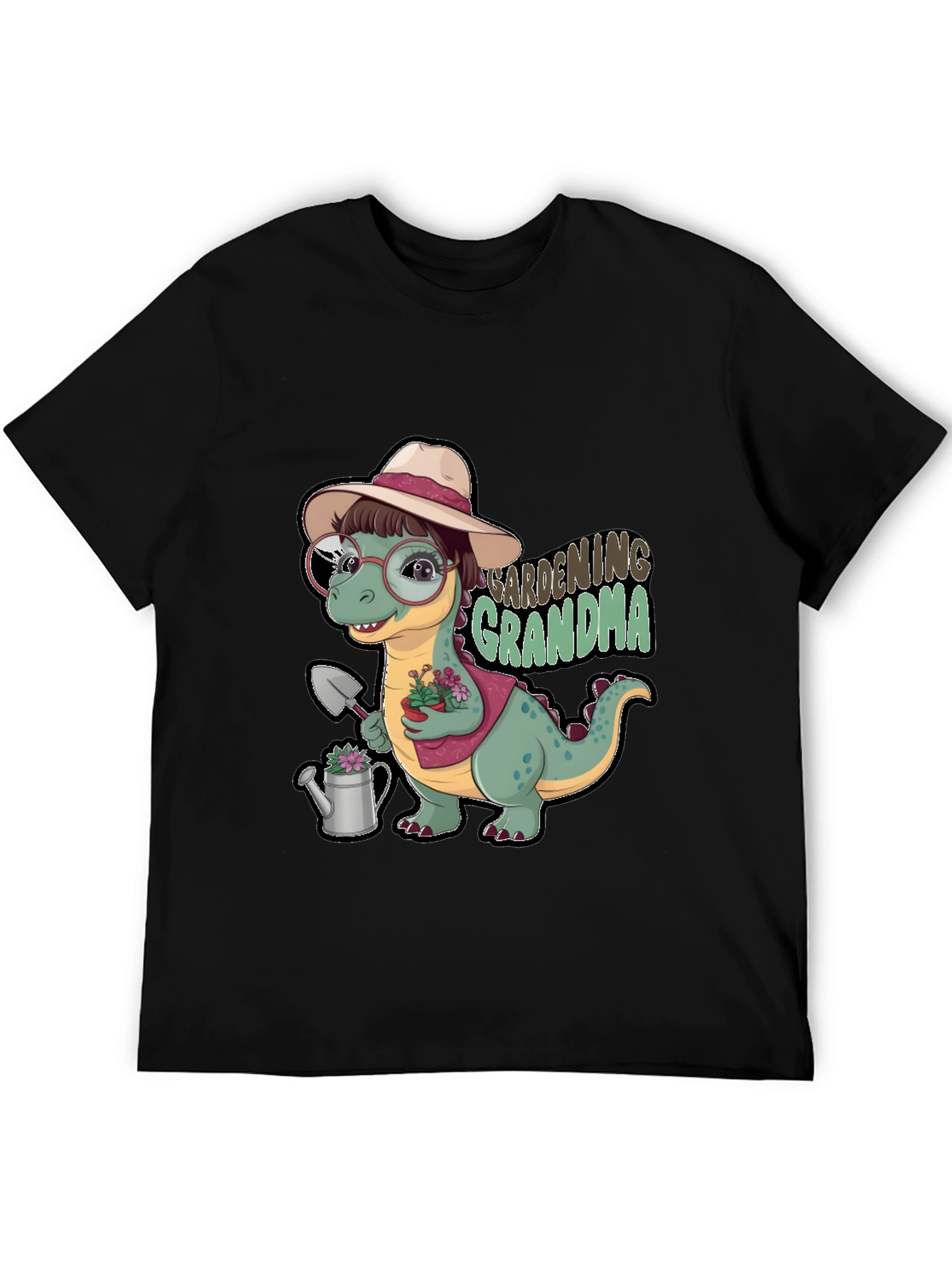 Gardening Grandma Dinosaur T-Shirt - 5