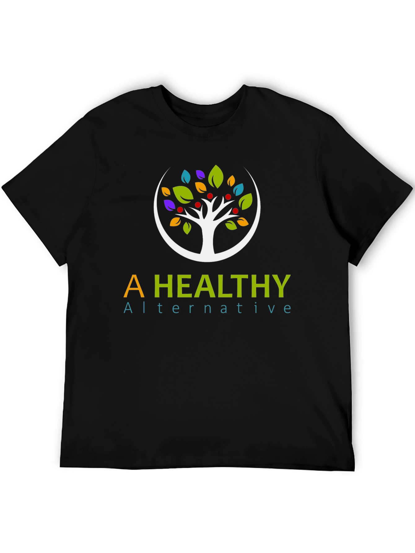 Black A Healthy Alternative Graphic T-Shirt view 5