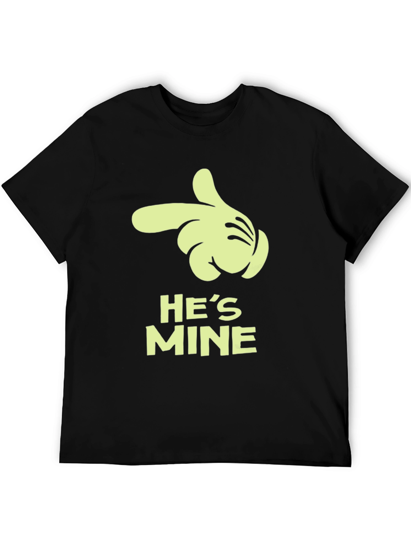 Black He's Mine Graphic Tee view 5