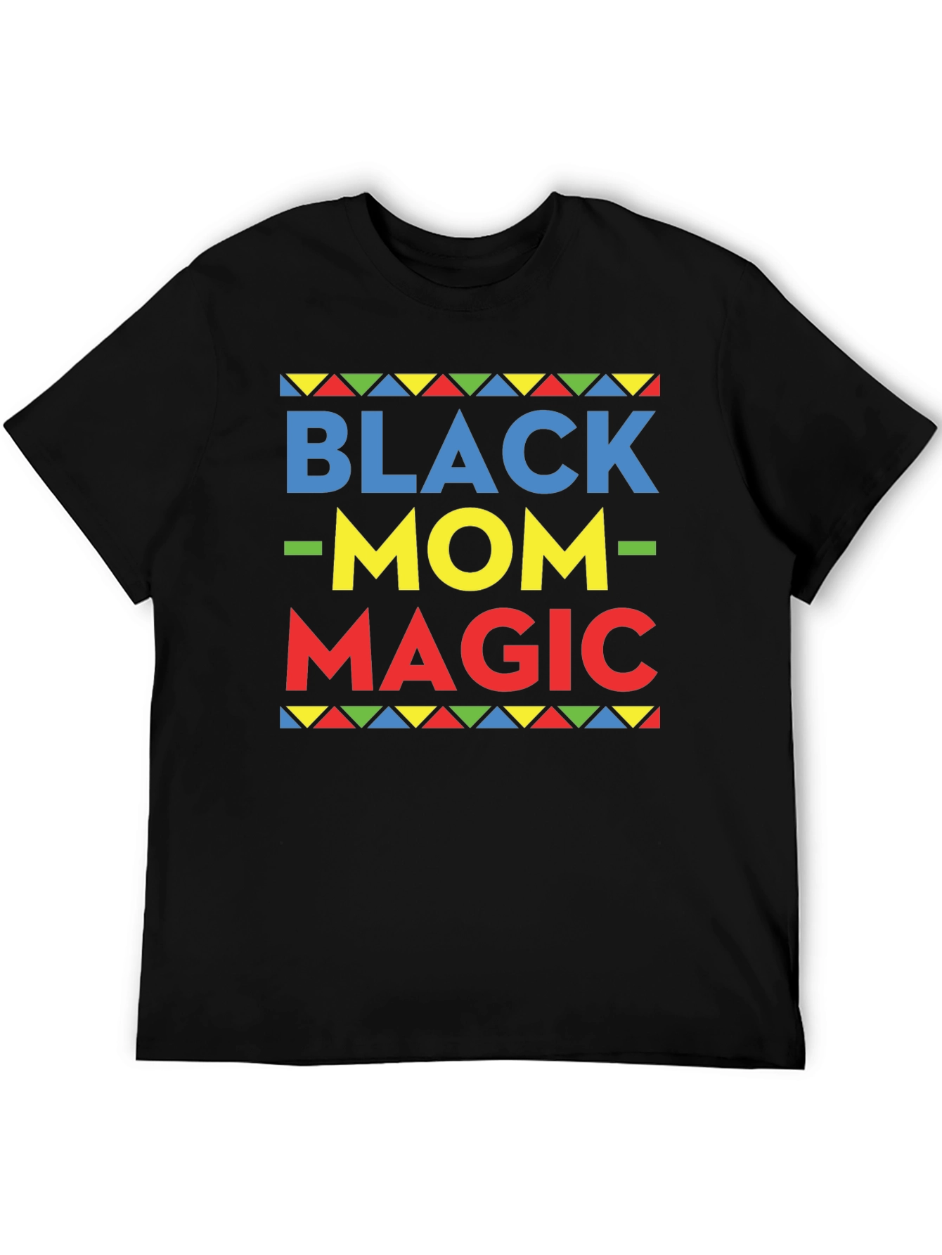 Black Black Mom Magic Graphic T-Shirt view 5