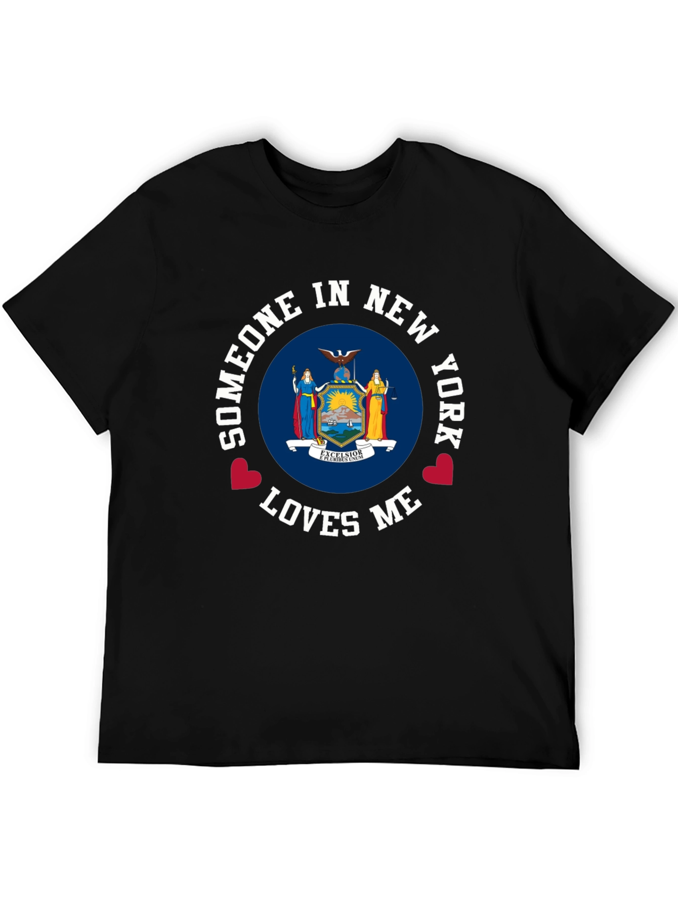 Black New York Loves Me Graphic T-Shirt view 5