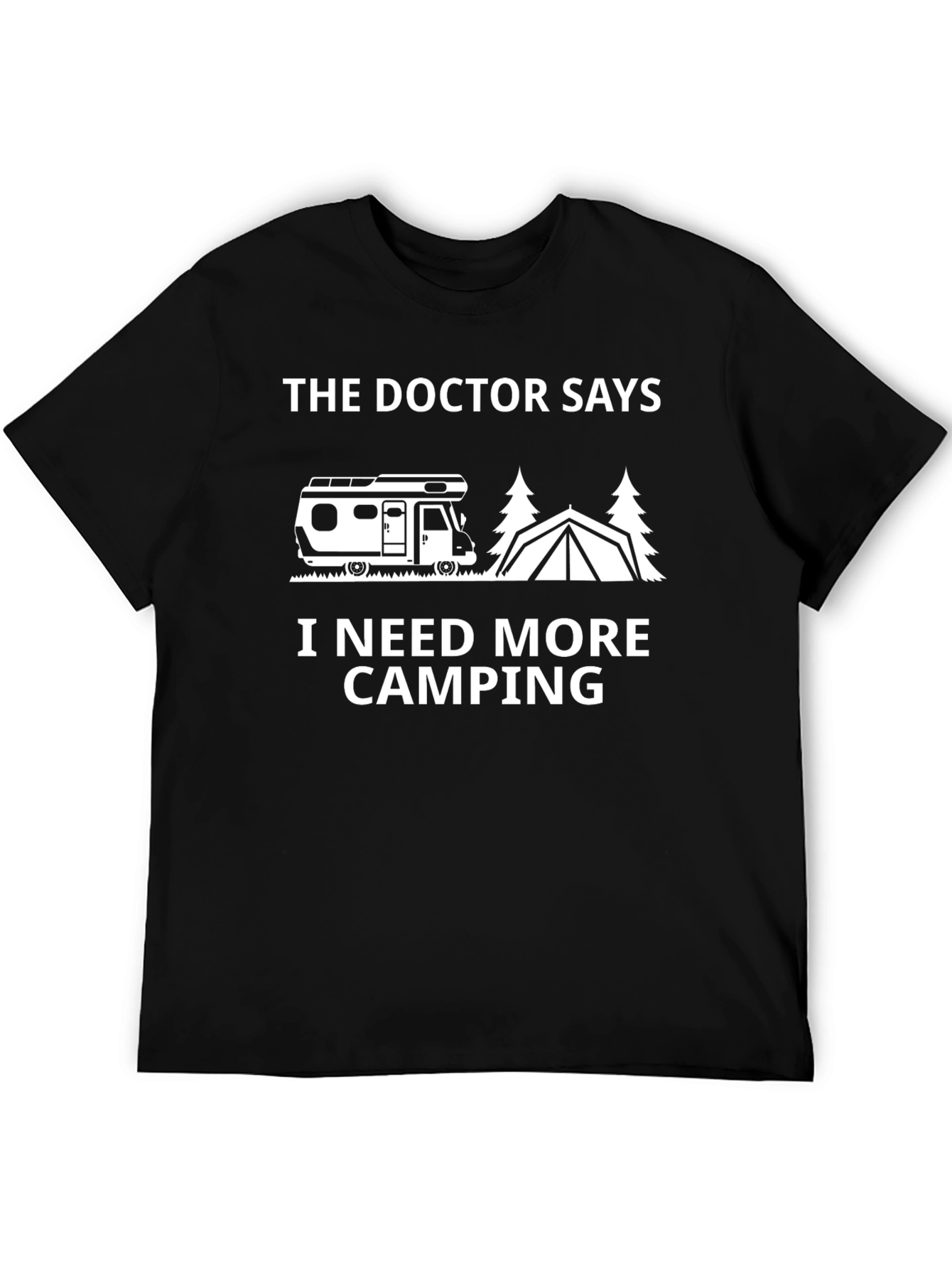 Black Doctor Says More Camping T-Shirt view 5