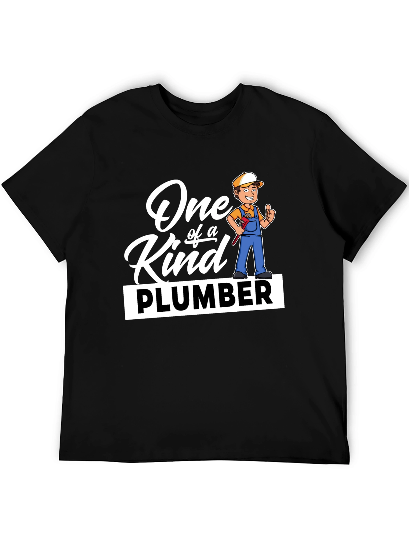 Black One of a Kind Plumber Graphic T-Shirt view 5