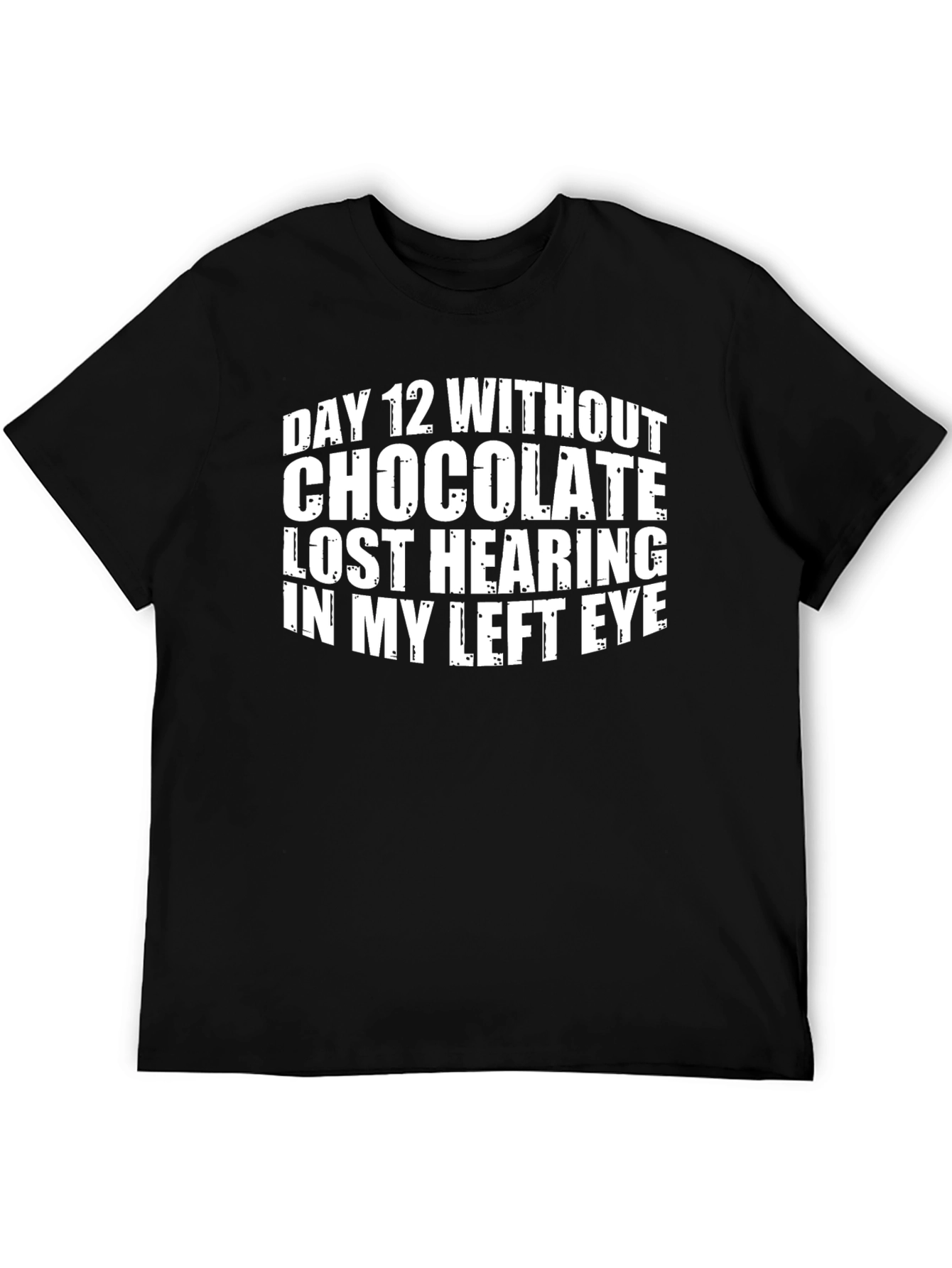 Black Funny Chocolate Withdrawal T-Shirt view 5