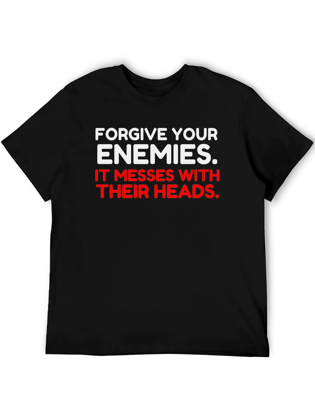 Black Forgive Your Enemies Graphic Tee view 5