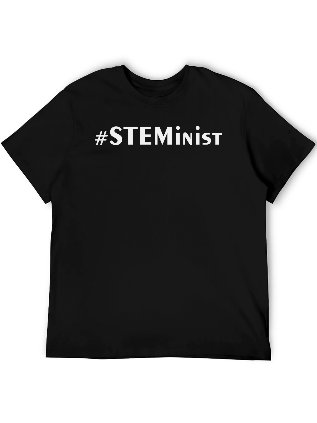 Black #STEMinist T-Shirt - Science Feminist Tee view 5