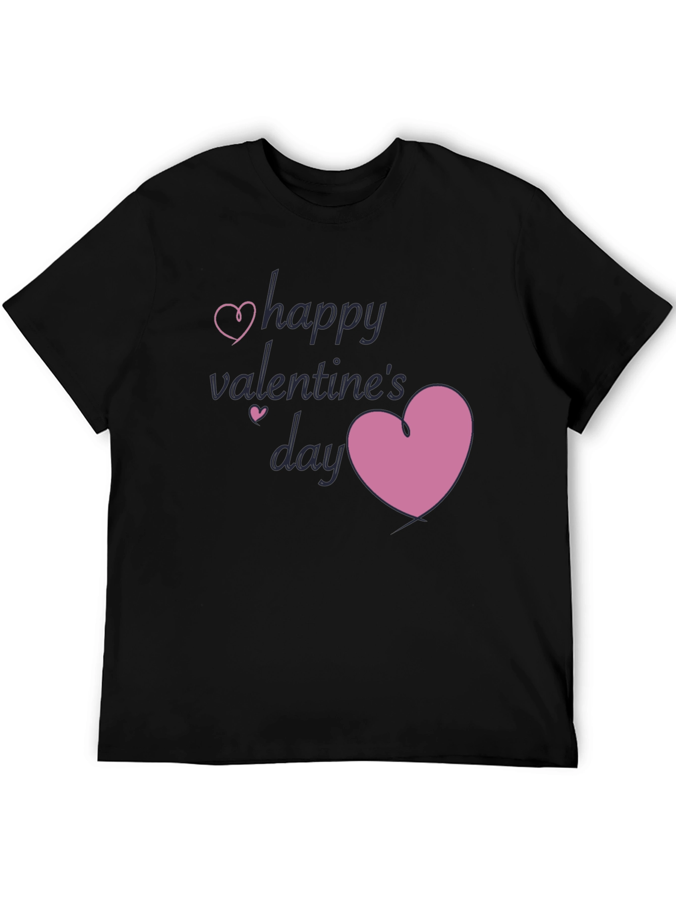 Black Happy Valentine's Day Graphic Tee view 5