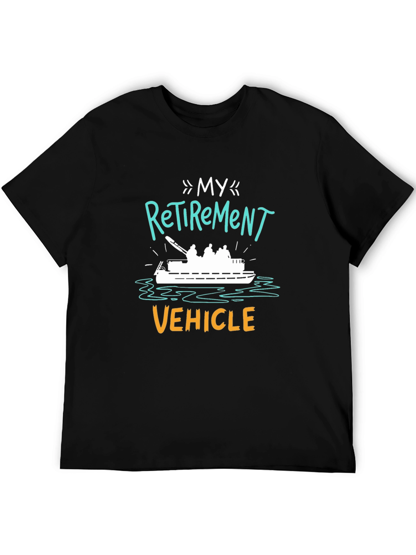 My Retirement Vehicle T-Shirt - Black Crew Neck Tee - 5