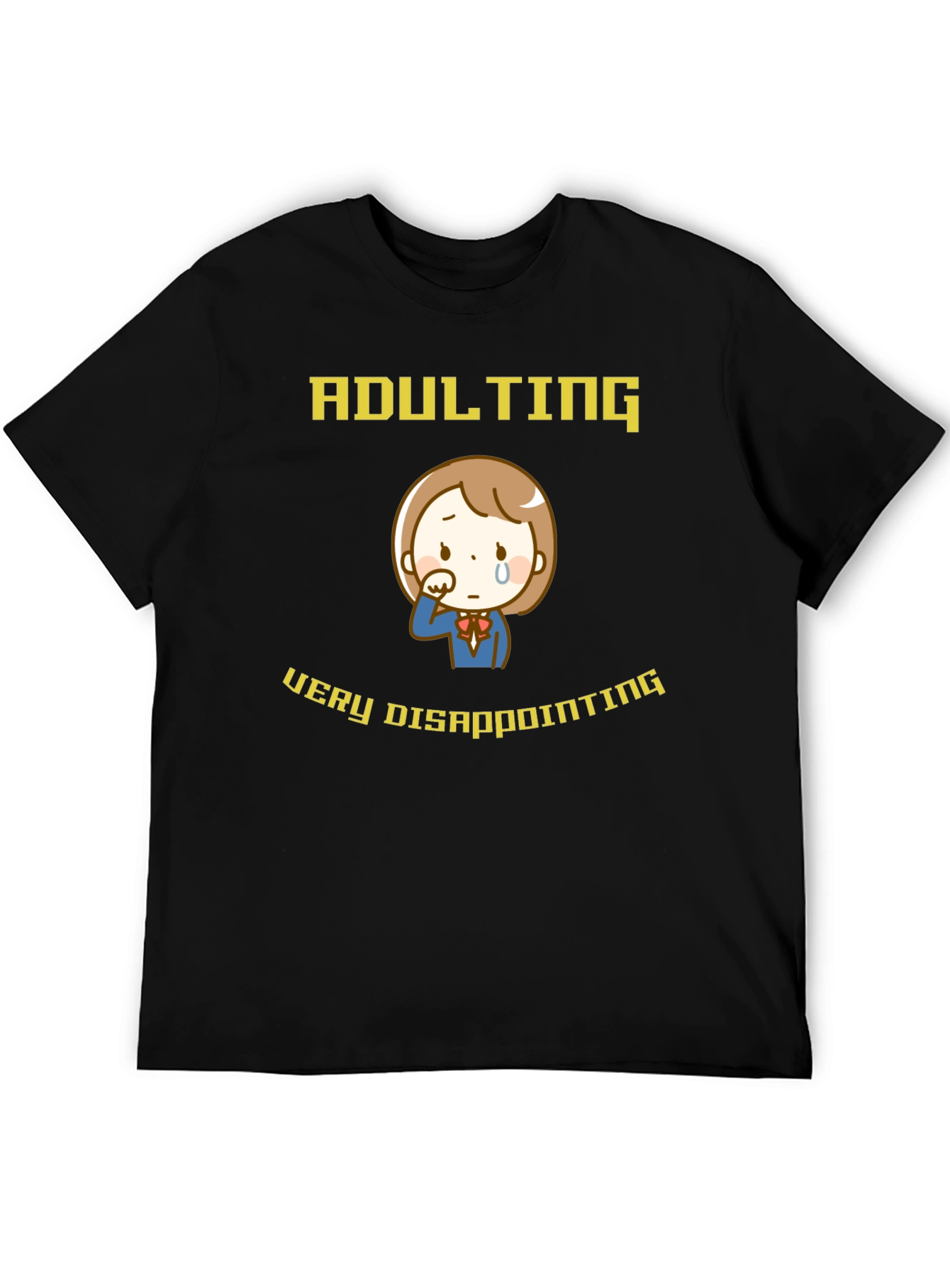 Black Adulting Disappointing T-Shirt view 5