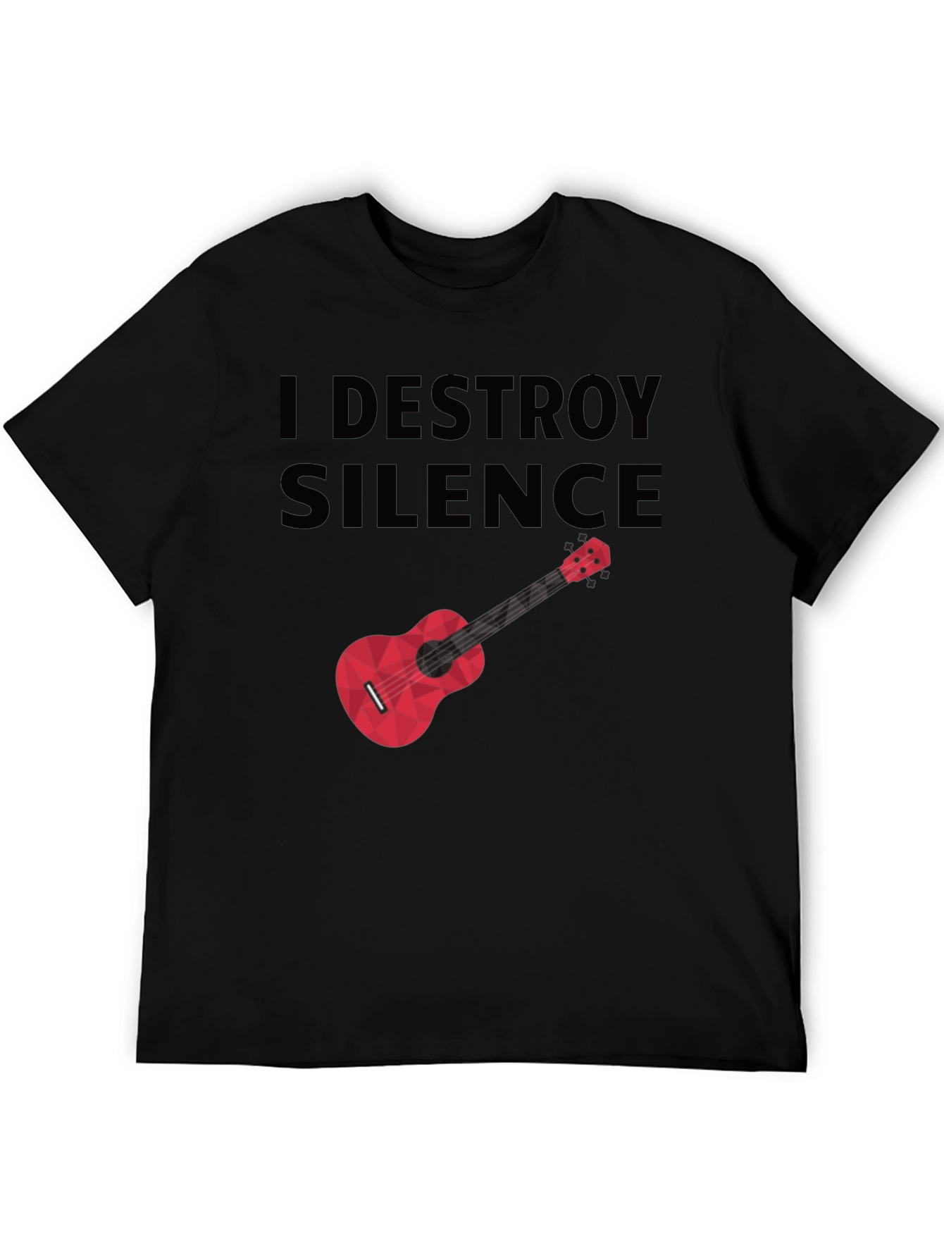 Black I Destroy Silence Graphic Tee view 5