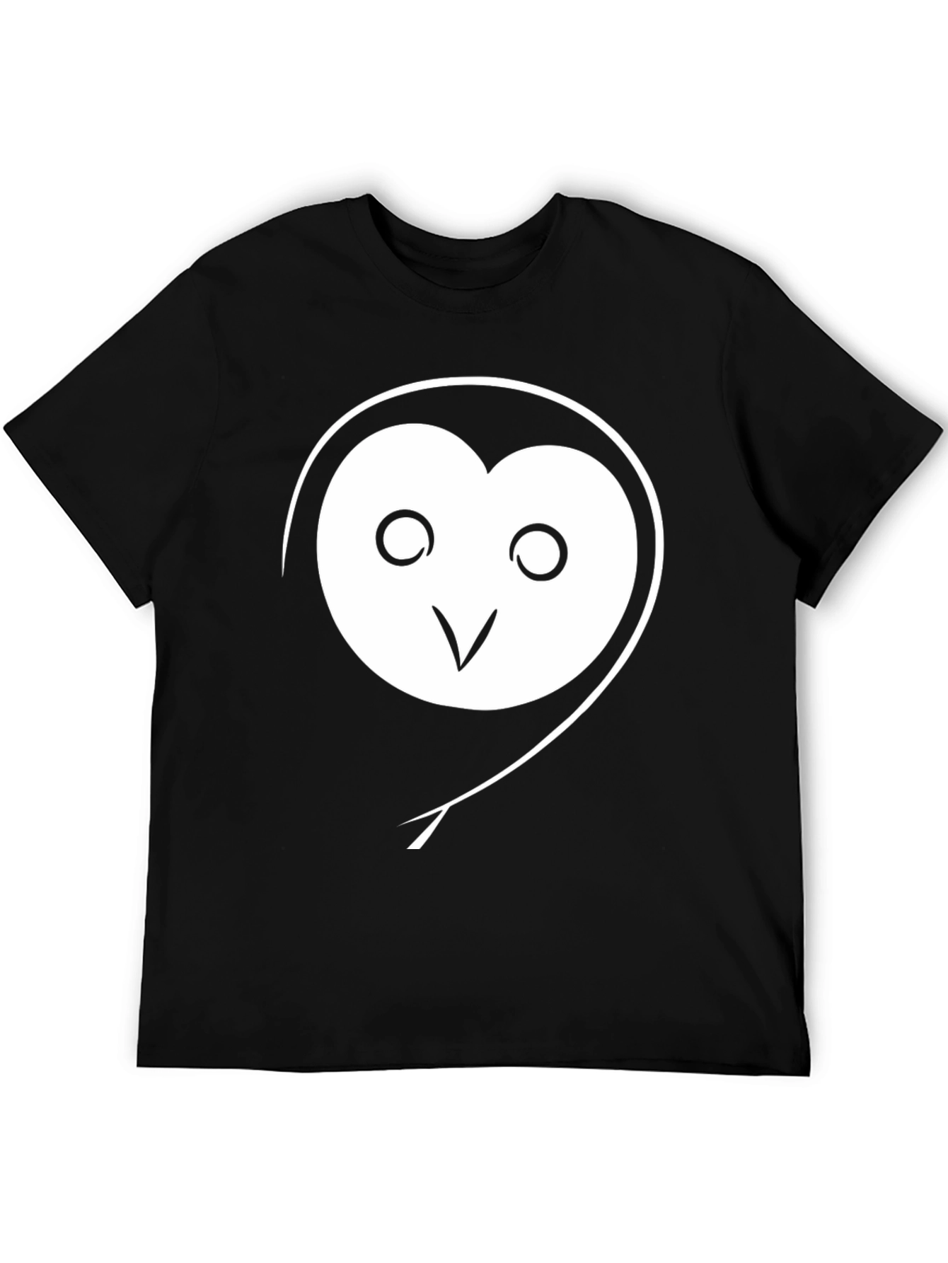 Black Owl Graphic Tee - Trendy Black T-Shirt view 5