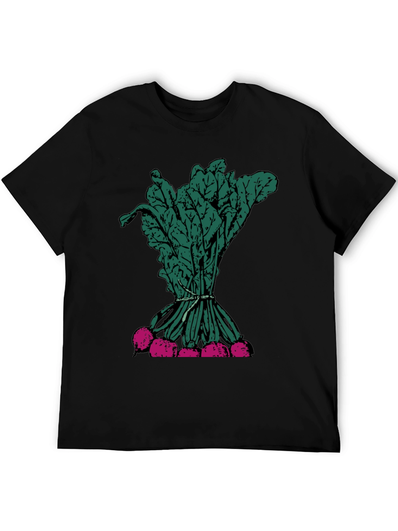 Black Radish Graphic Tee - Fresh Vegetable Print view 5