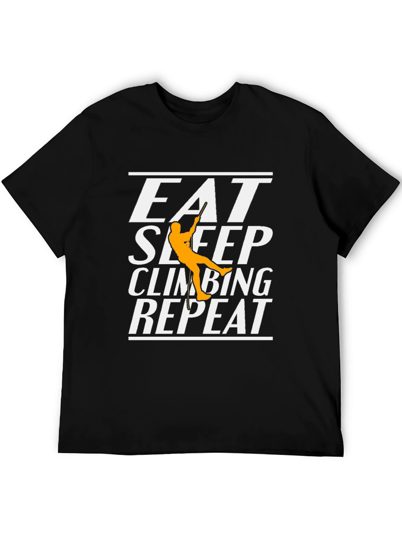 Black Eat Sleep Climbing Repeat T-Shirt view 5