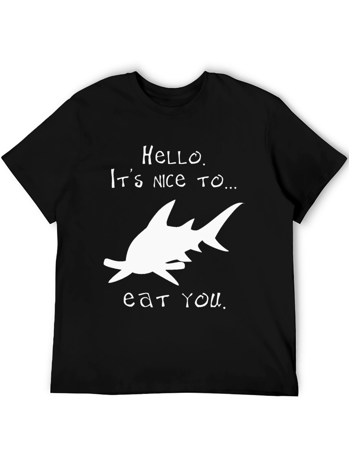Black Shark Humor Graphic Tee view 5
