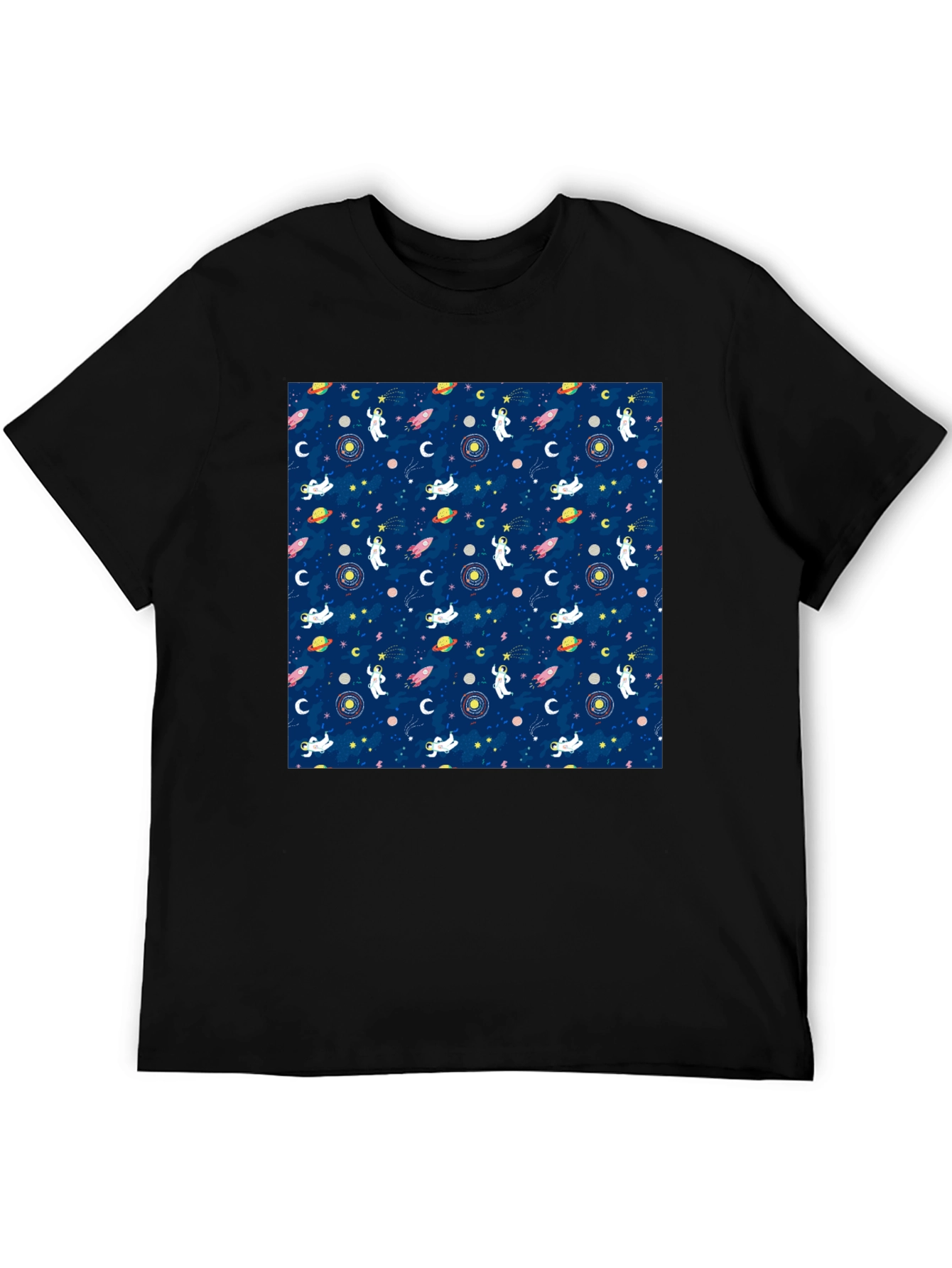 Cosmic Astronauts Black T-Shirt - 5