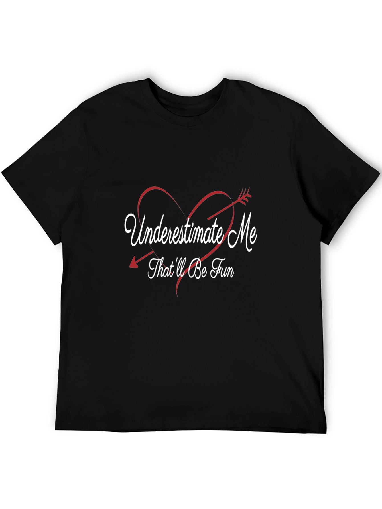 Black Underestimate Me T-Shirt - Fun & Flirty Tee view 5